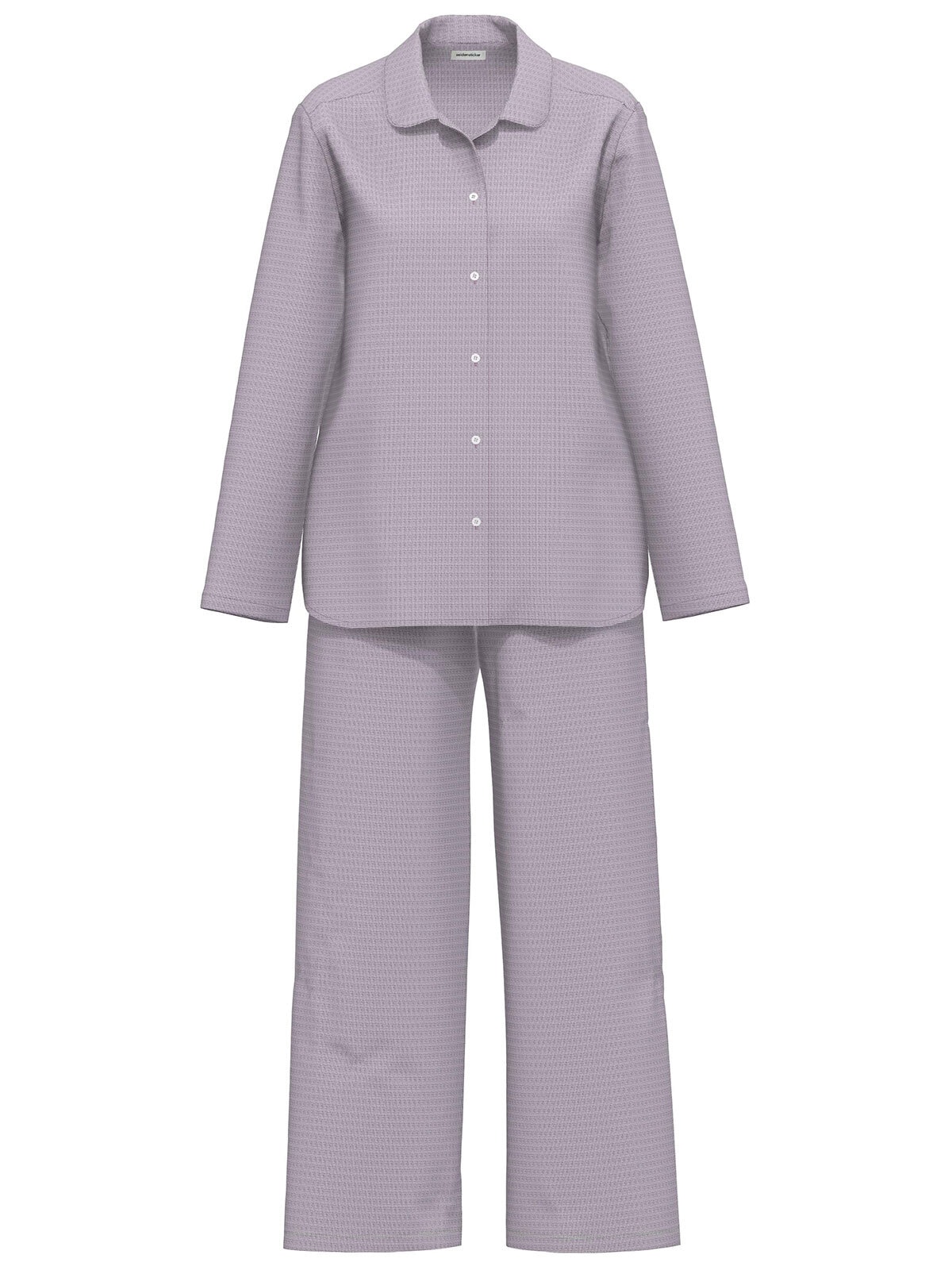 seidensticker Schlafanzug "Damen Pyjama lang durchgeknöpft"