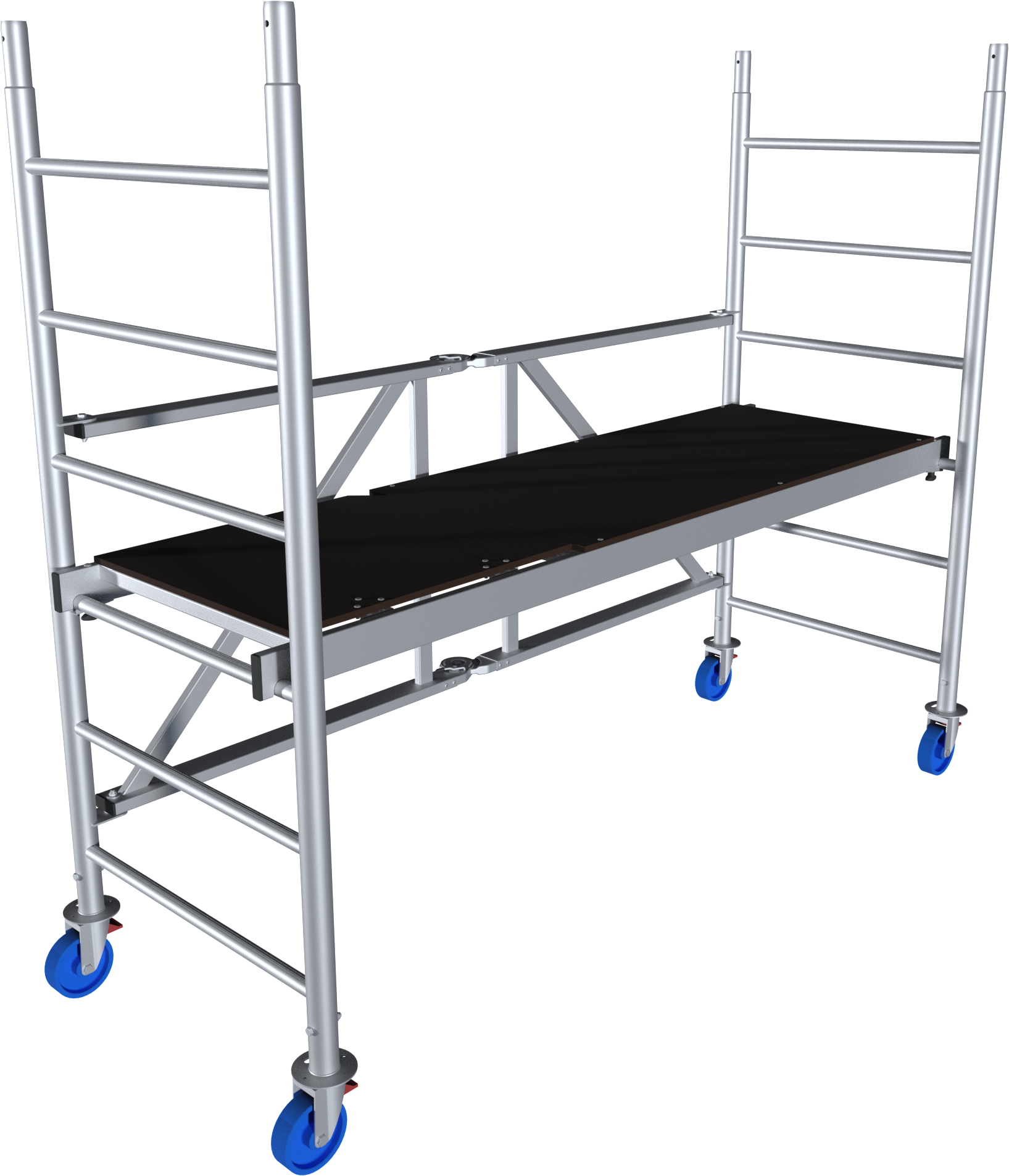 KRAUSE Fahrgerüst "ProTec XS Alu-FaltGerüst", Länge x H: 215cm x 180cm, grau, Gerüste, Arbeitshöhe: 2,9 Meter