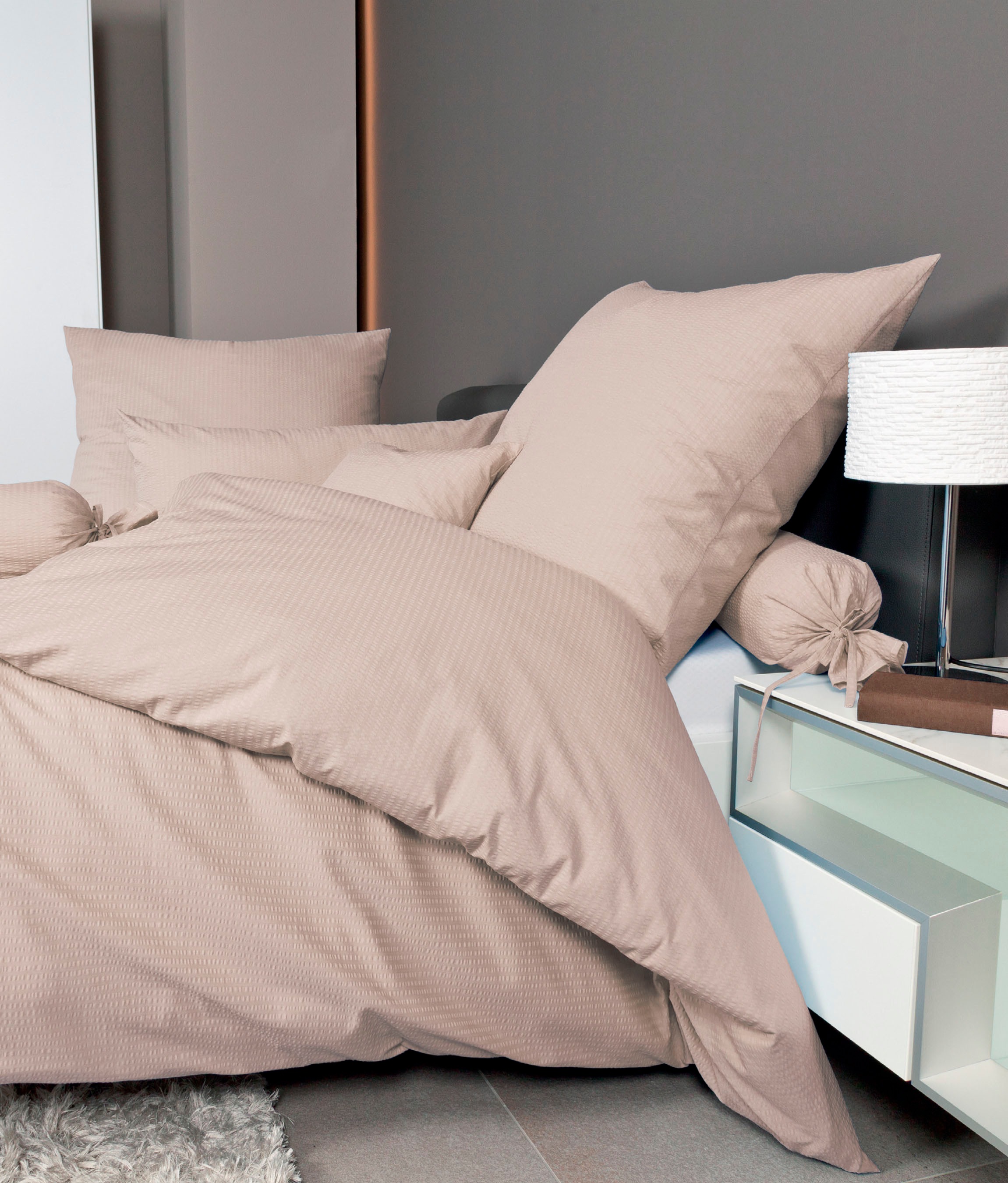 Janine Bettwäsche "PIANO 0125 31 135X200,80x80" 3 Stk. mit Reißverschluss günstig online kaufen