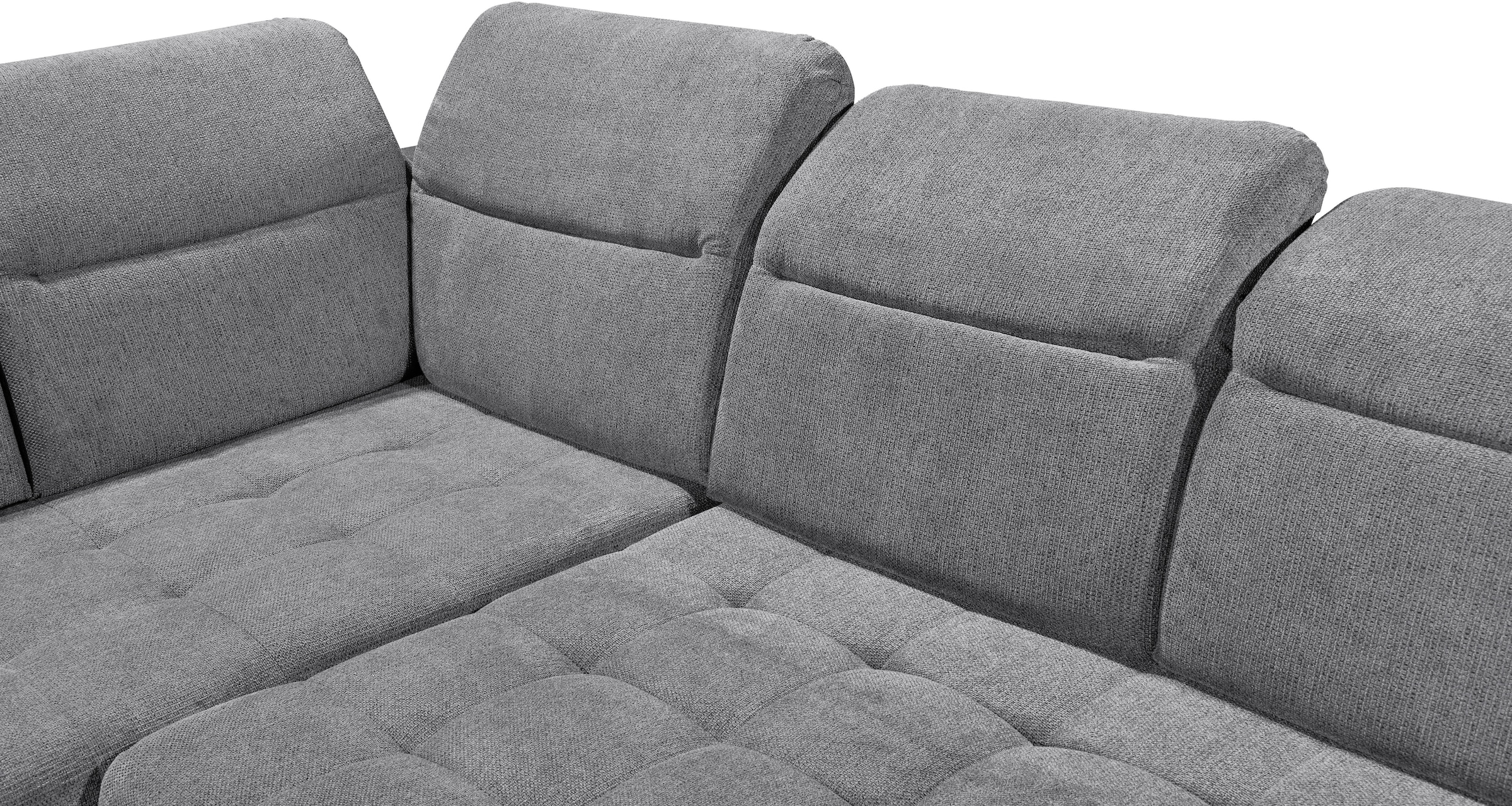 ED EXCITING DESIGN Ecksofa »Rockdale L-Form mit Bettfunktion, Bettkasten«, Kopfteilverstellung, Sitztiefenverstellung & USB-Port