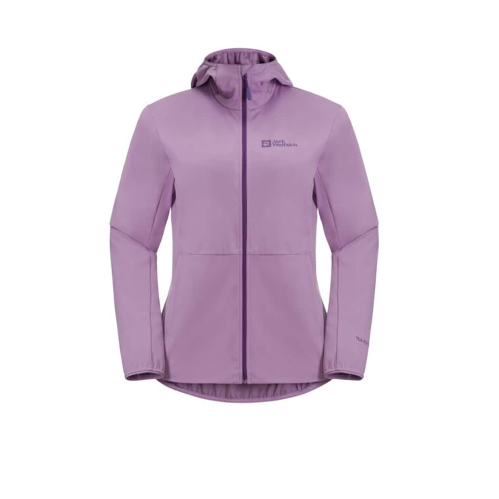 Jack Wolfskin Softshelljacke »FELDBERG HOODY W«, mit Kapuze, Kapuze: fest mit der Jacke verbunden