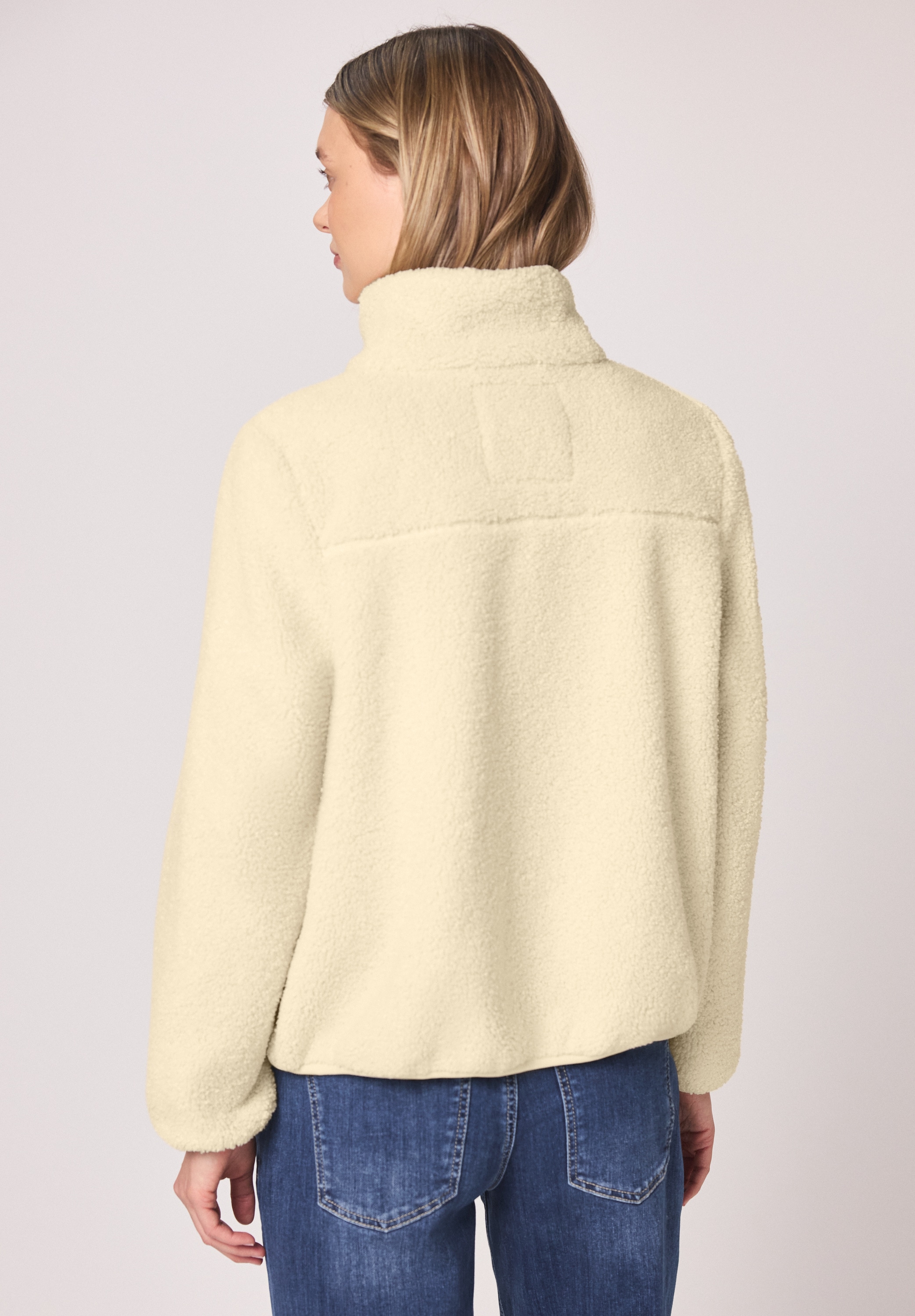 STREET ONE Fellimitatjacke ohne Kapuze aus Lammfell-Imitat