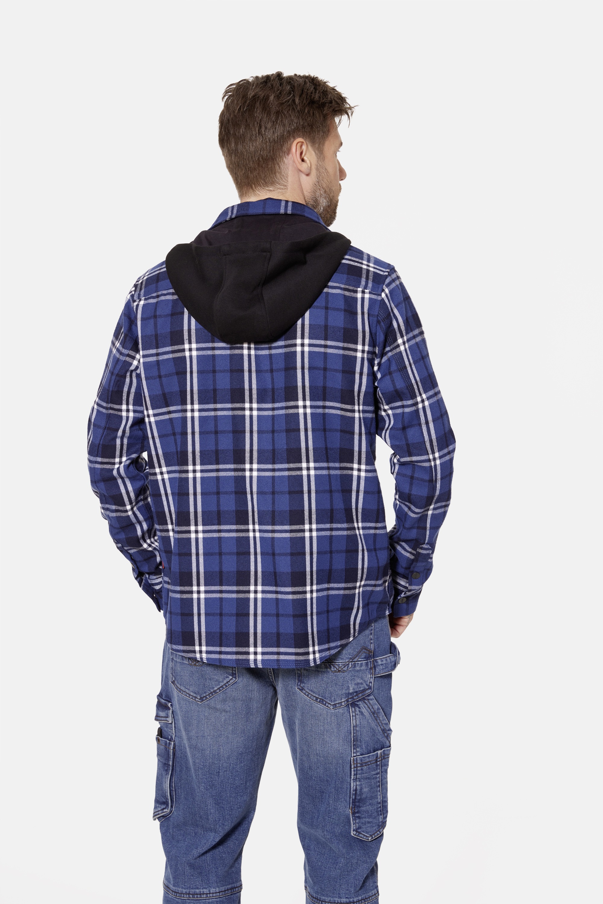 Thumbnail - HERO by John Medoox Kapuzenhemd "Overshirt HUNTER Workwear Arbeitshemd mit Kapuze", Arbeitshemd mit Kapuze Funktionsqual...