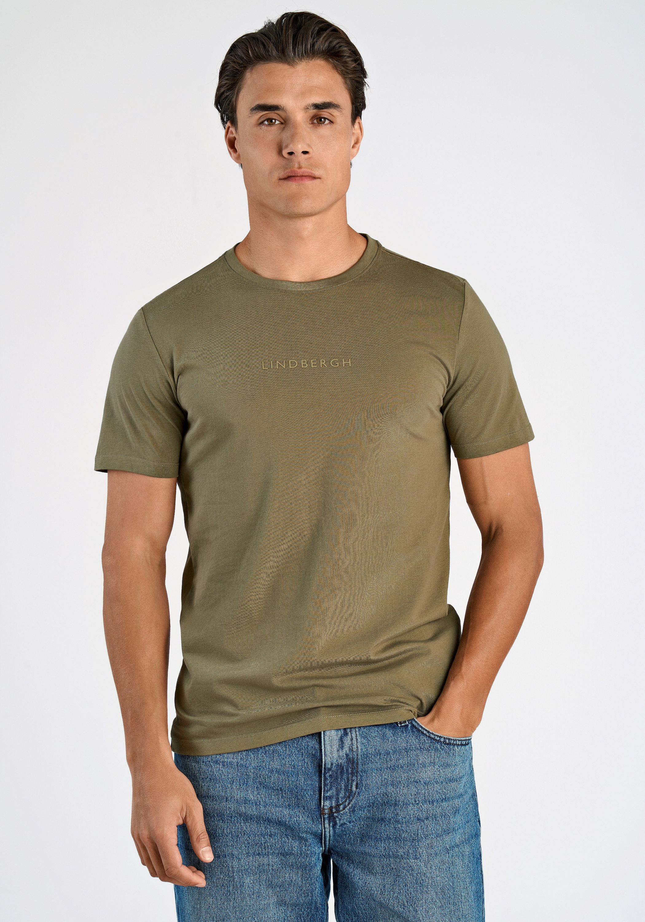 LINDBERGH T-Shirt mit Logo und Rundhalsausschnitt günstig online kaufen