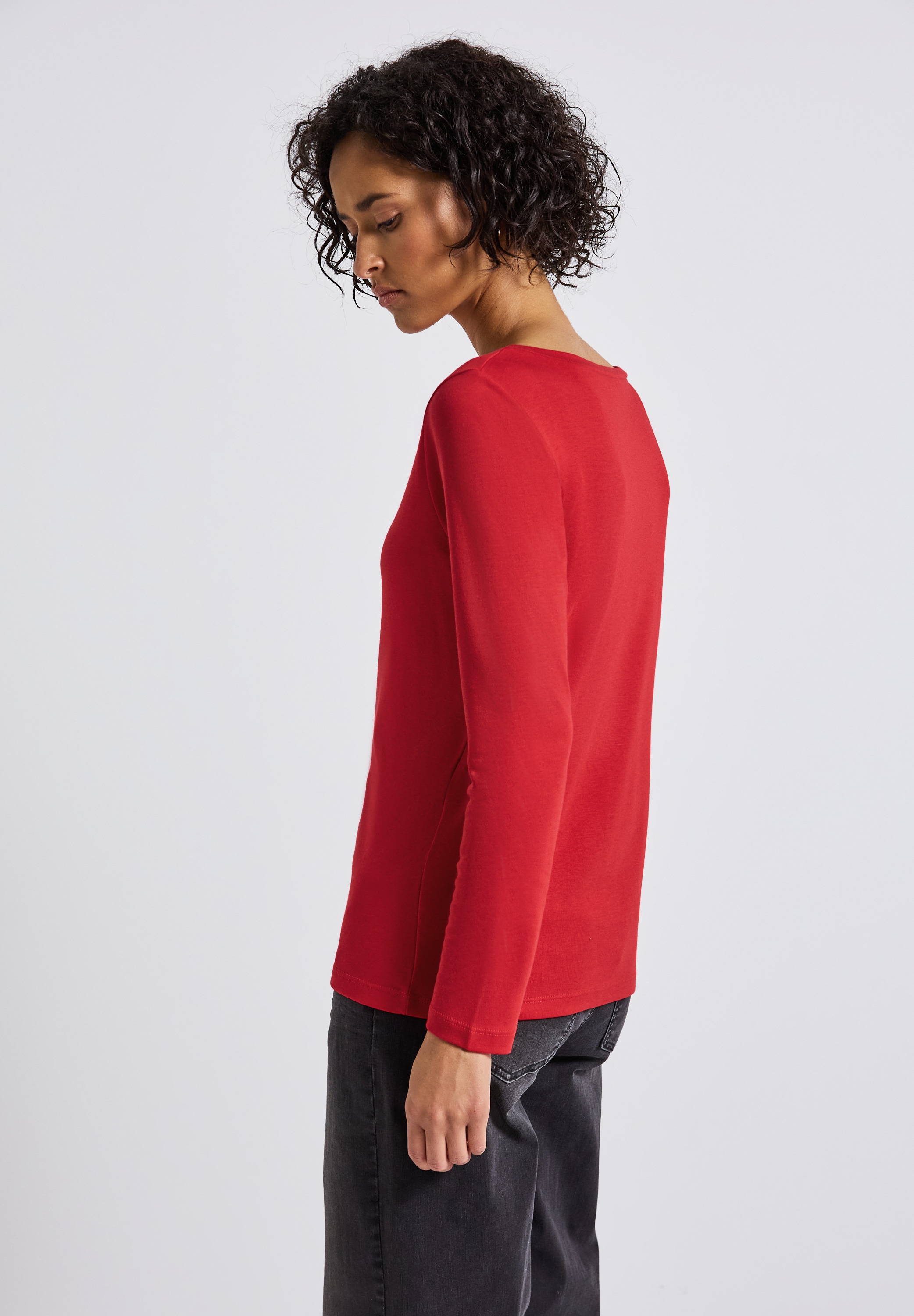 STREET ONE Langarmshirt, im soften Baumwoll-Mix