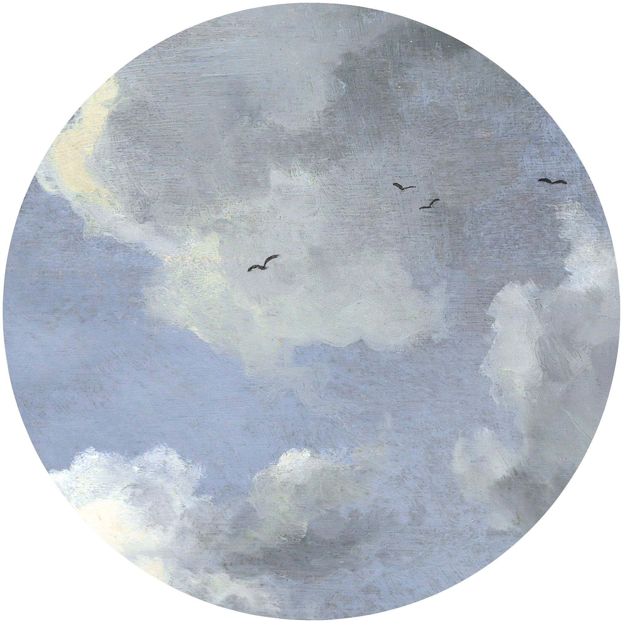Komar Vliestapete "Vlies selbstklebend - Simply Sky - Größe 125 x 125 cm" bedruckt glatt Wohnzimmer, Schlafzimmer