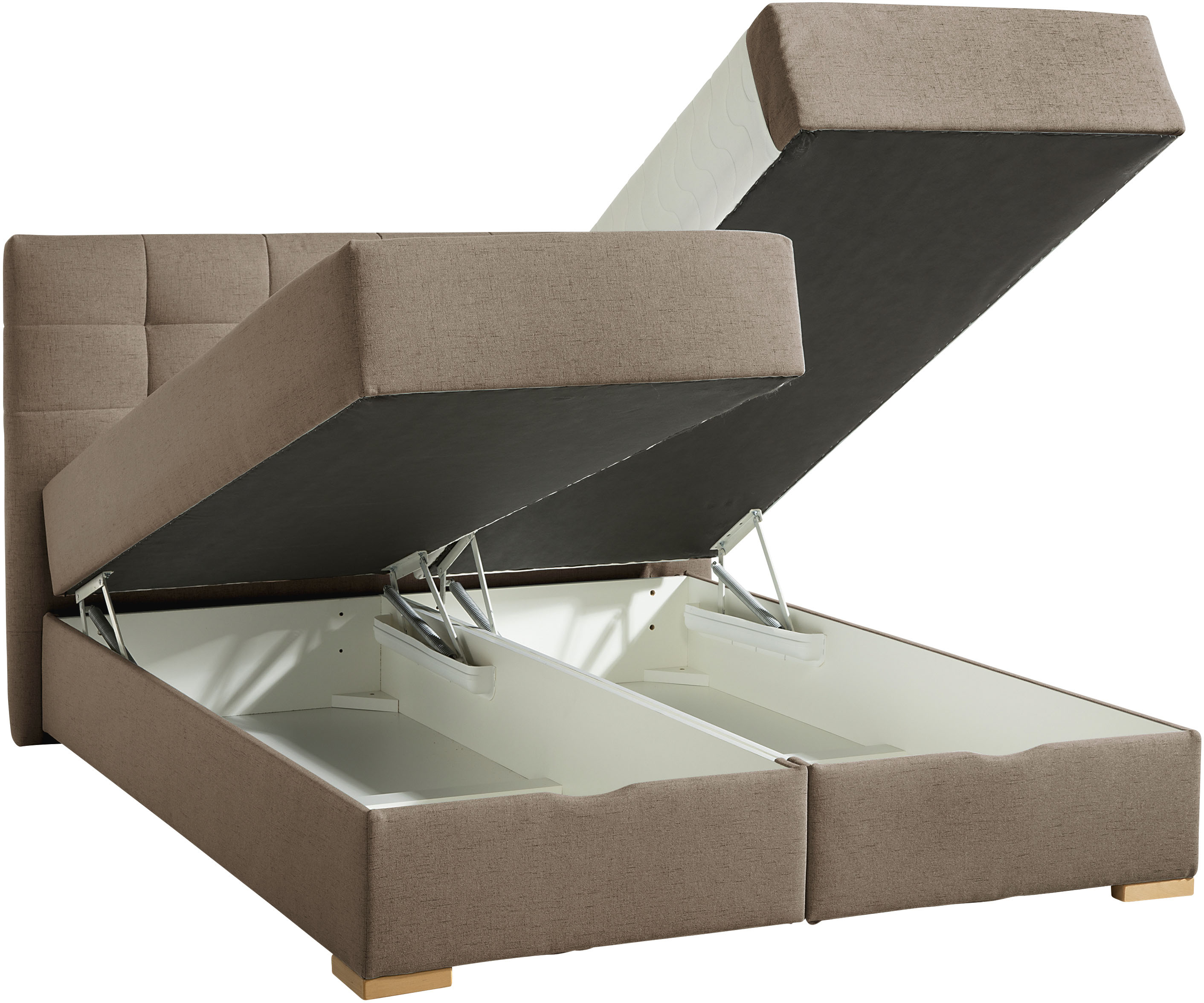 Thumbnail - Home affaire Boxbett "Olivet mit Bettkasten" in 4 Farben, 4 Breiten, 2 Matratzenarten, auch in Überlänge 220 cm