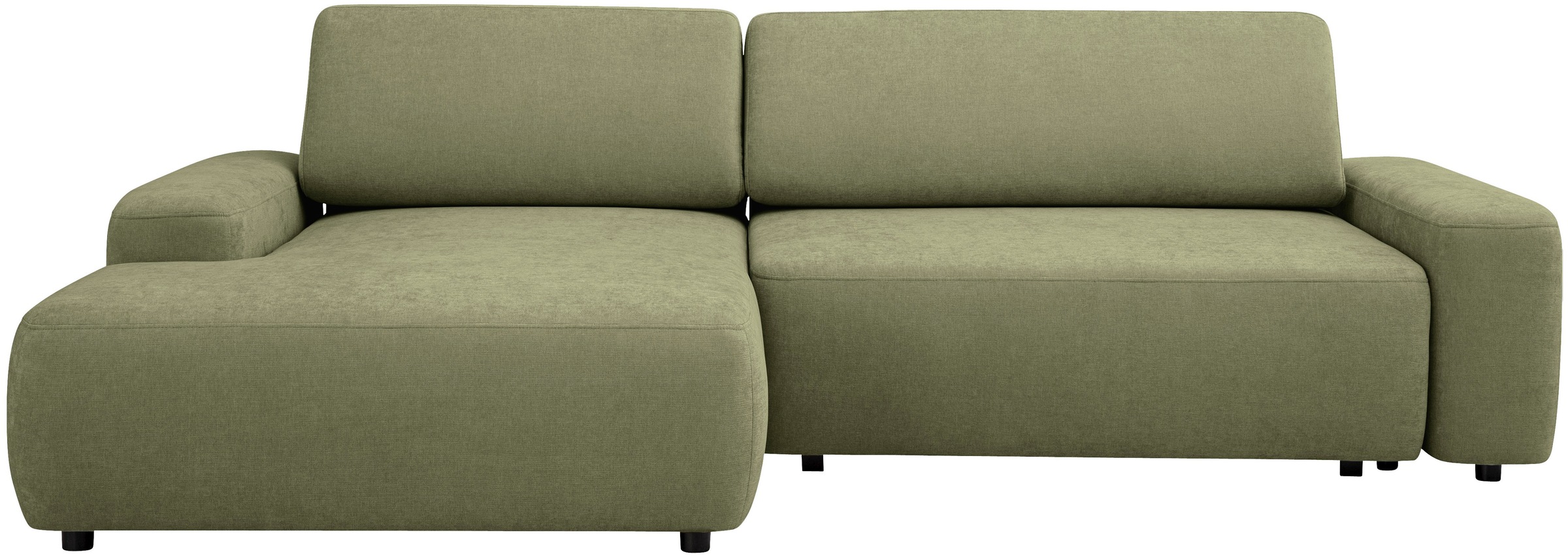 INOSIGN Ecksofa »TORGE (264cm), Schlafsofa in Cord, Samtvelours o Struktur fein, L-Form«, Schlaffunktion, Bettkasten, Liegefläche: 125/210 cm