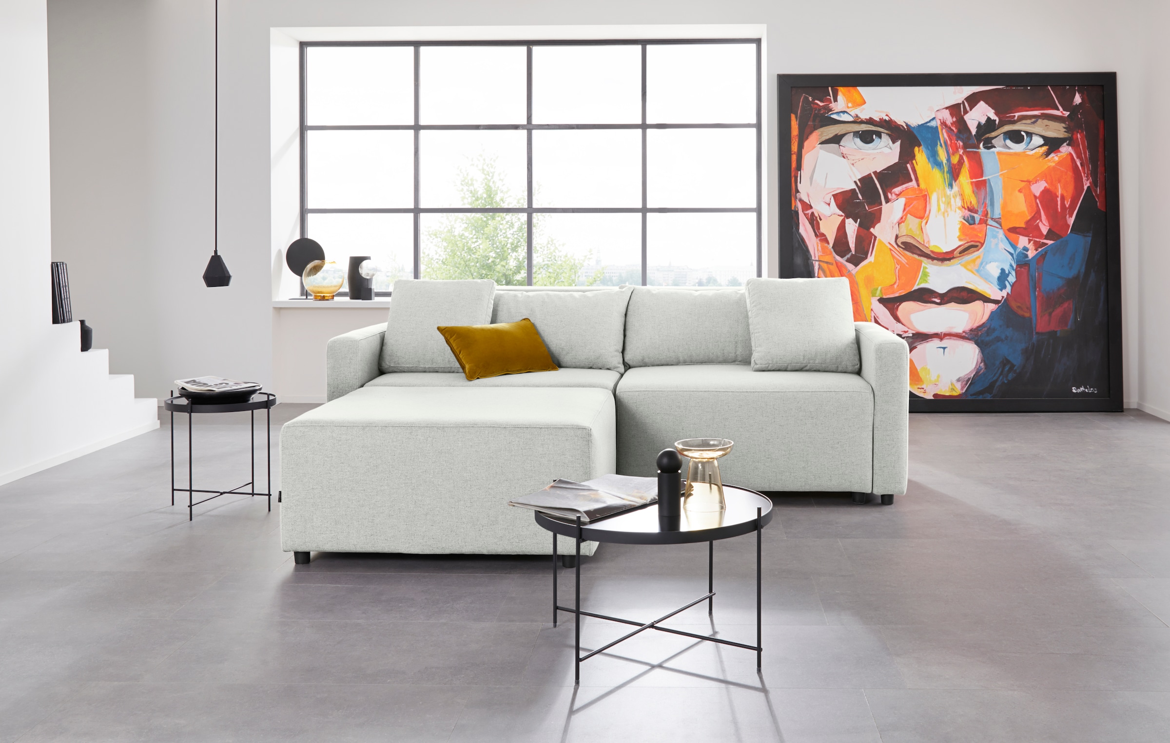 Home affaire Ecksofa "Marva 3tlg. L-Form" beide Armlehnelemente ausziehbar günstig online kaufen