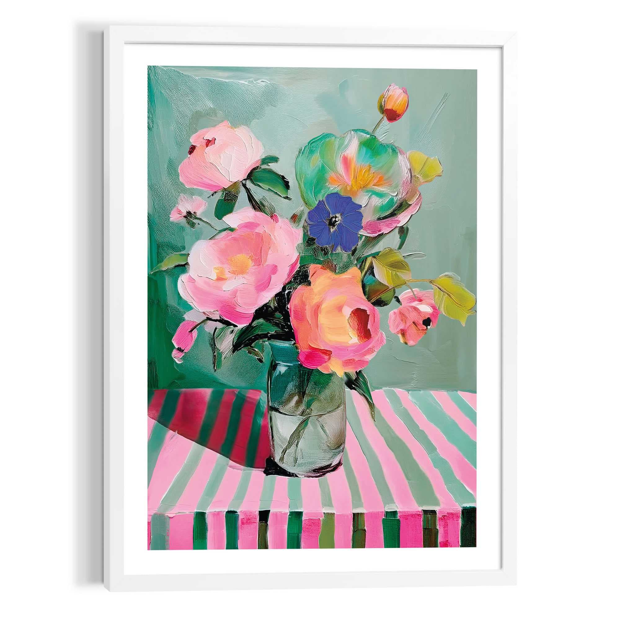 Reinders Poster "Blumen auf dem Tisch", Wohnzimmer - Mehrfarbig - MDF - Blu günstig online kaufen