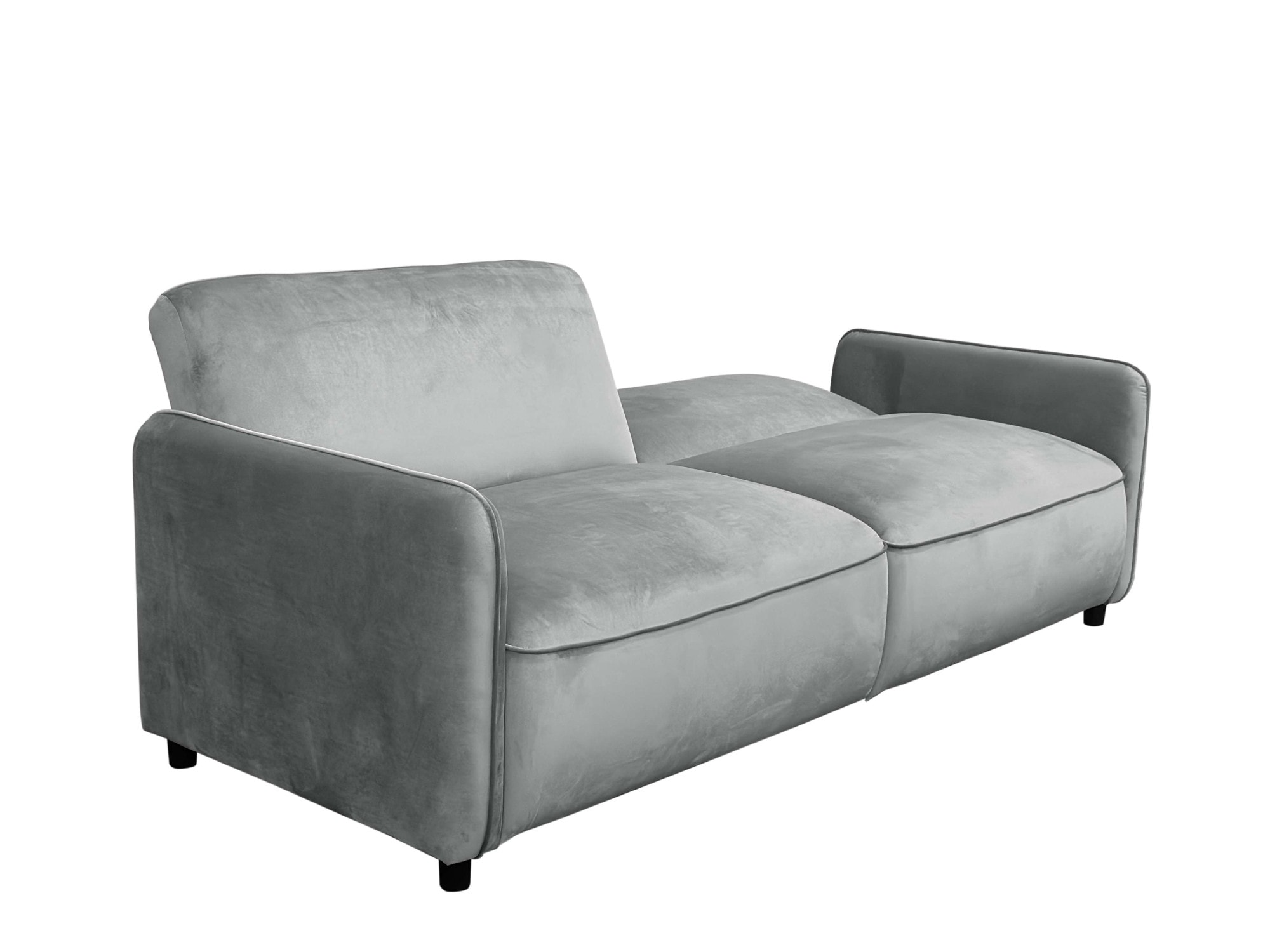Dorel Home 3-Sitzer »Allie Curved Schlafsofa 209 cm«, Bettfunktion (110/190), verstellbare Rückenlehne, Cord u. Velours