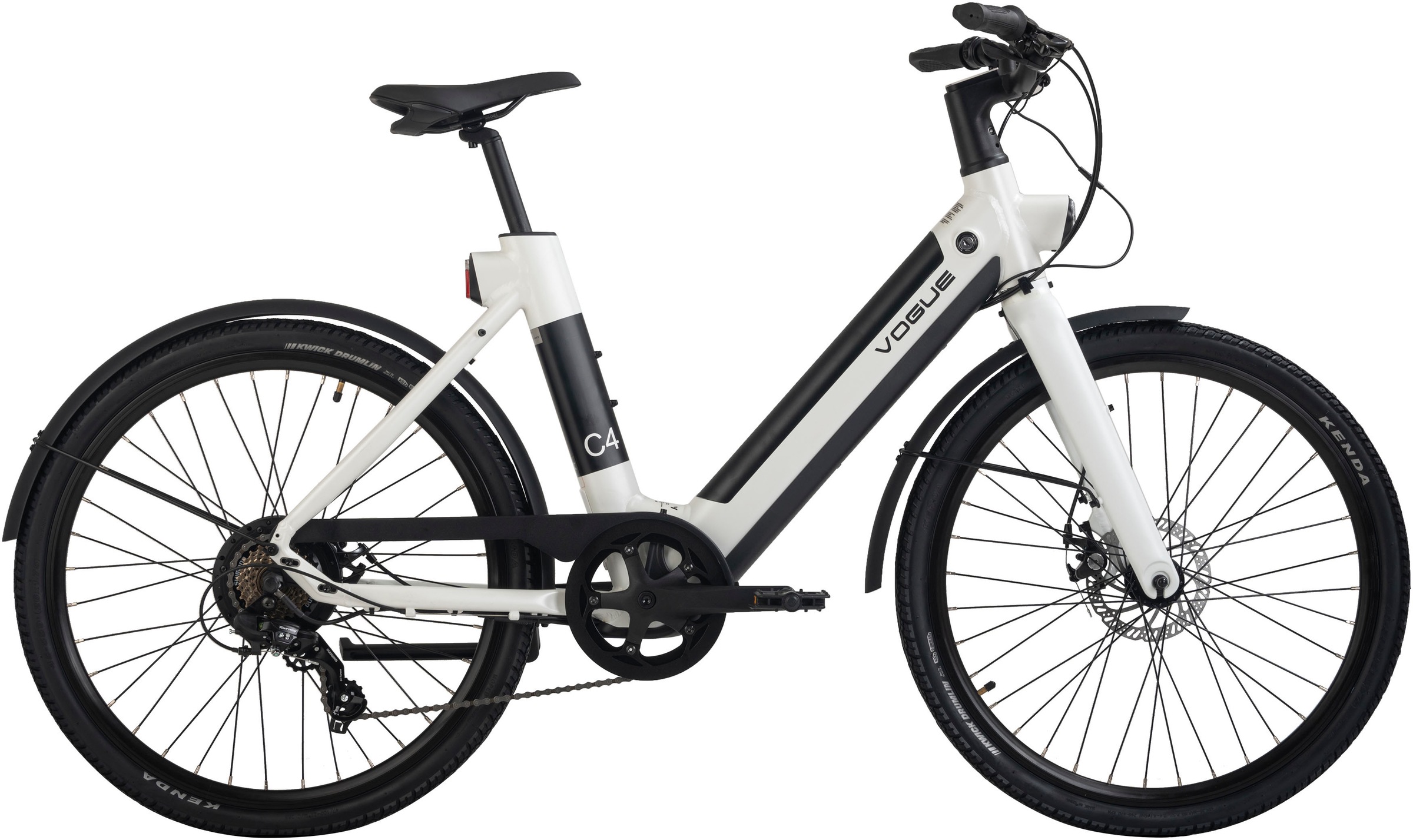 VOGUE BIKE E-Bike "C4", 48cm, 26 Zoll (66,04cm), weiß, Elektrofahrräder, Pedelec, Elektrofahrrad für Damen u. Herren