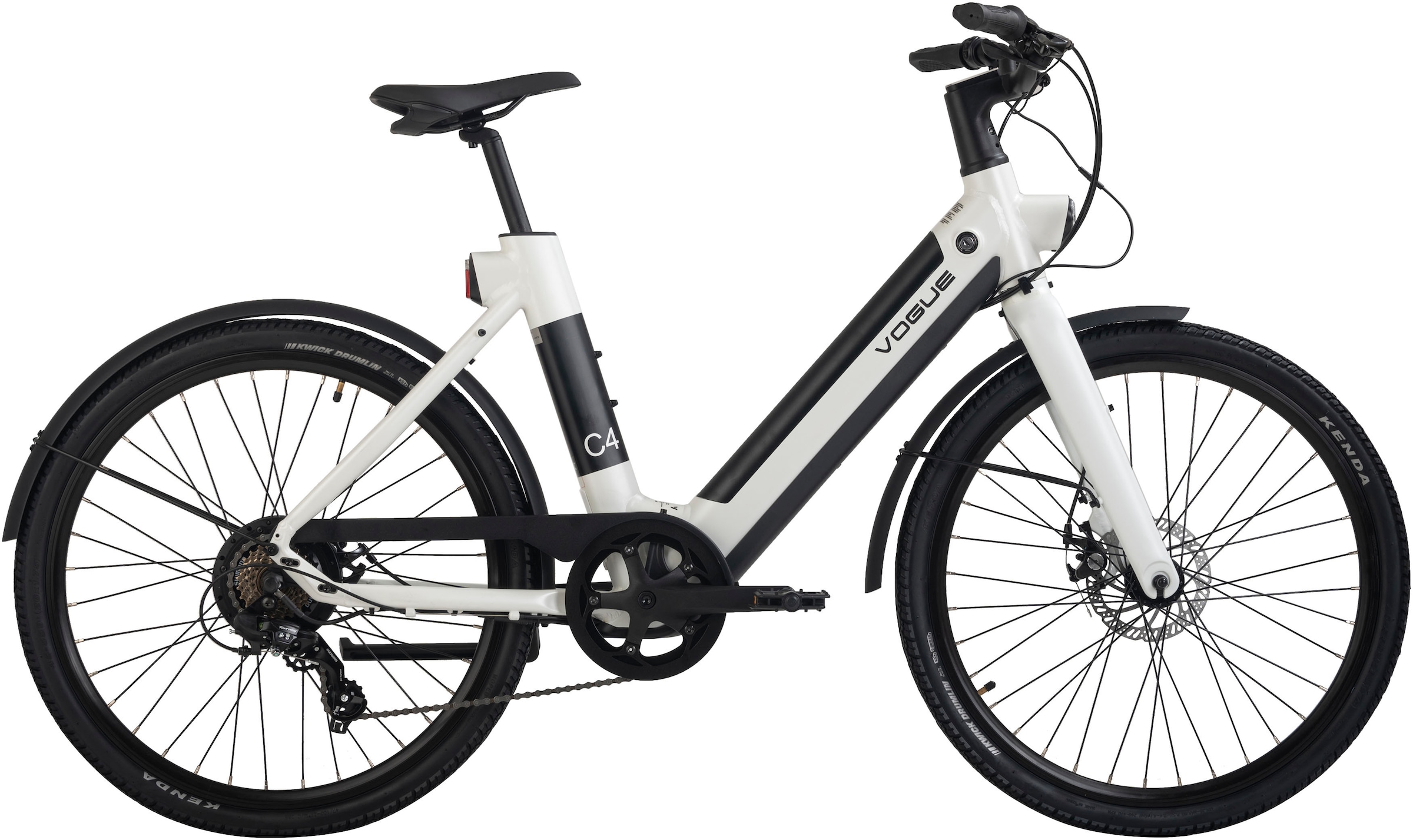 VOGUE BIKE E-Bike "C4", 7 Gang, Shimano, Tourney, Heckmotor 250 W, Pedelec, Elektrofahrrad für Damen u. Herren