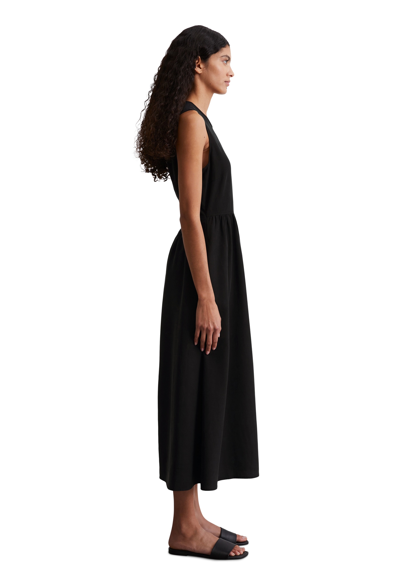 Marc O'Polo Midikleid »aus TENCEL™ Lyocell-Leinen-Mix«