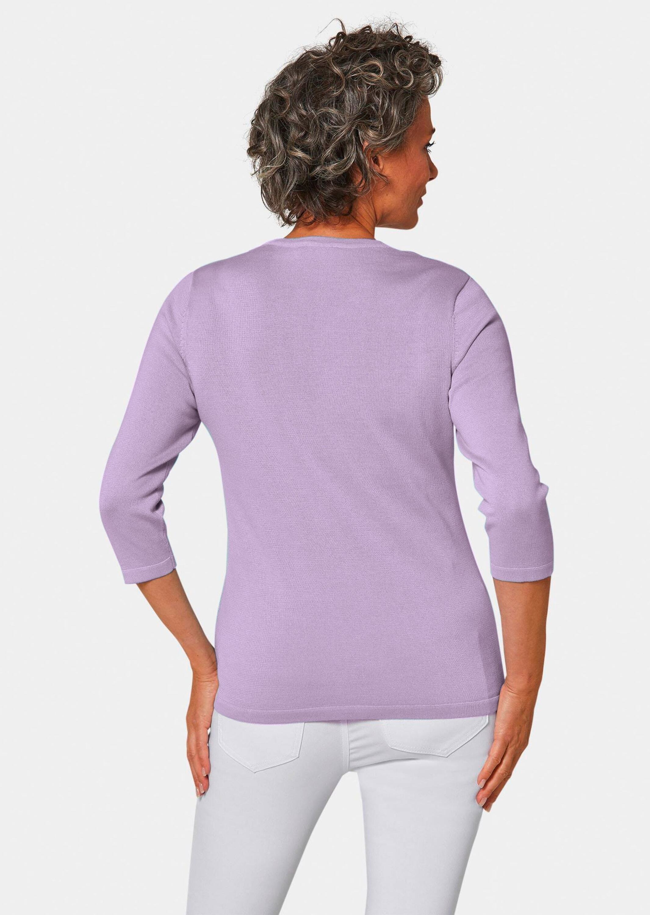 GOLDNER Rundhalspullover »V-Pullover Pullover in hochwertiger Qualität«