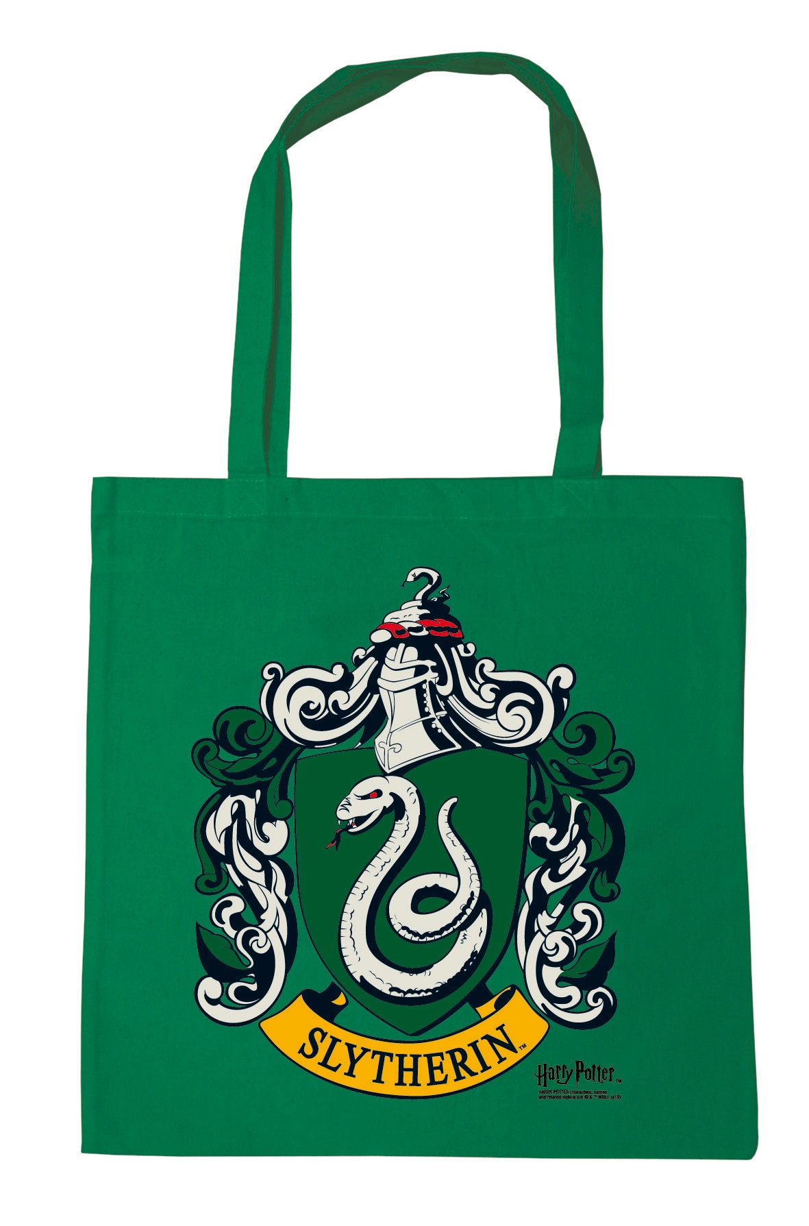 LOGOSHIRT Henkeltasche "Slytherin Logo" mit Slytherin-Motiv
