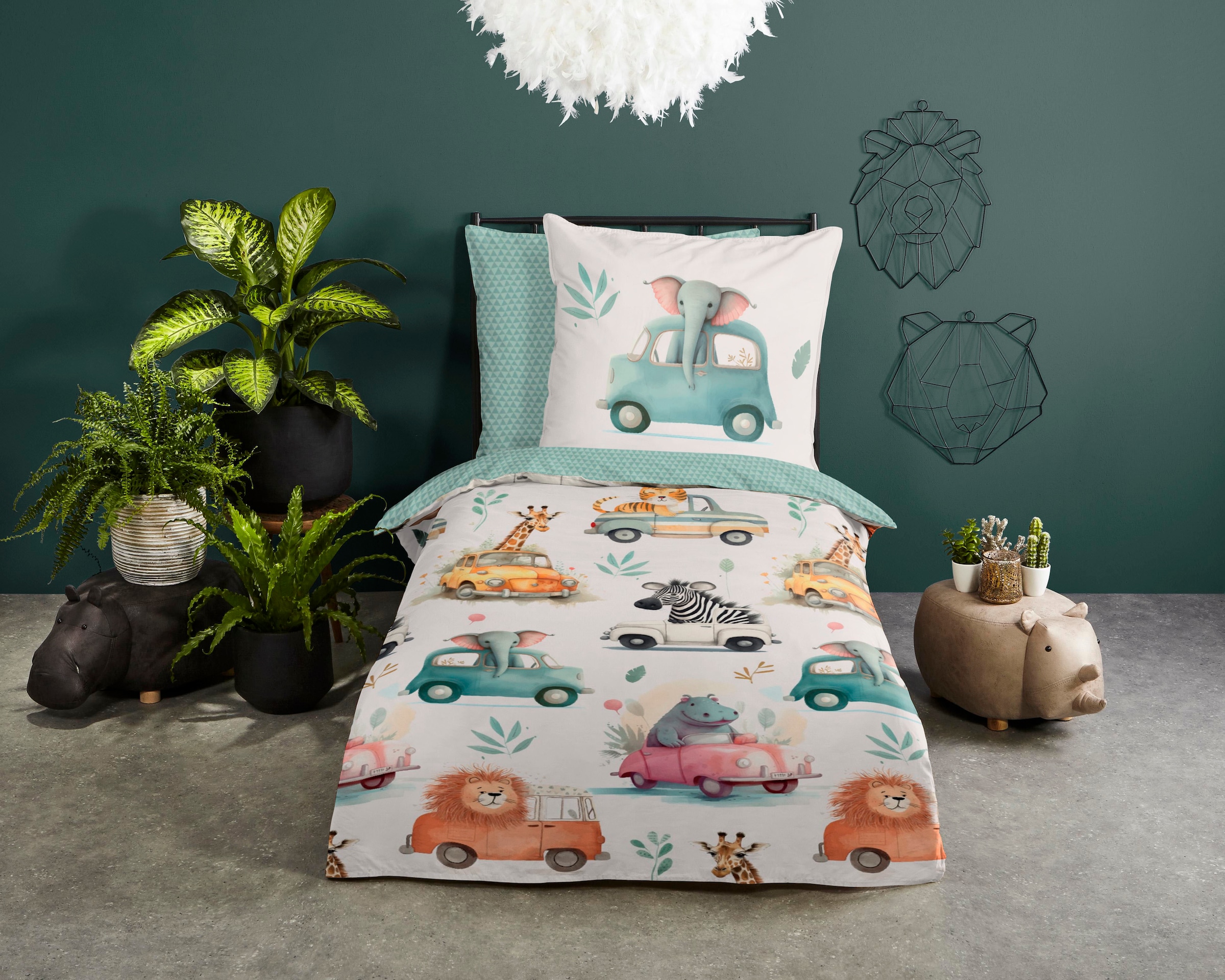 good morning Kinderbettwäsche "Gogo" 2 Stk. Baumwolle, 135x200, Reißverschl günstig online kaufen