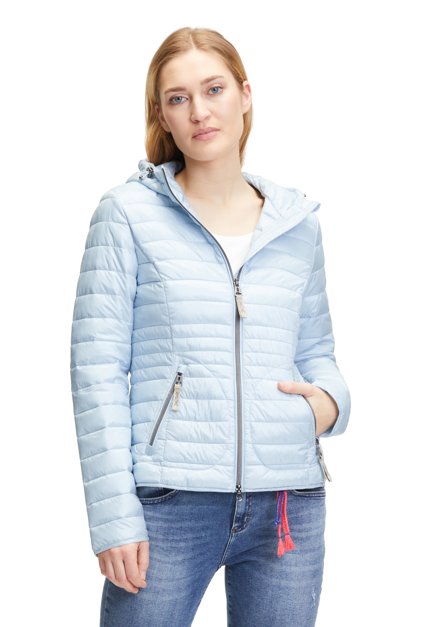 Cartoon Steppjacke "Cartoon Steppjacke mit Kapuze", mit Kapuze