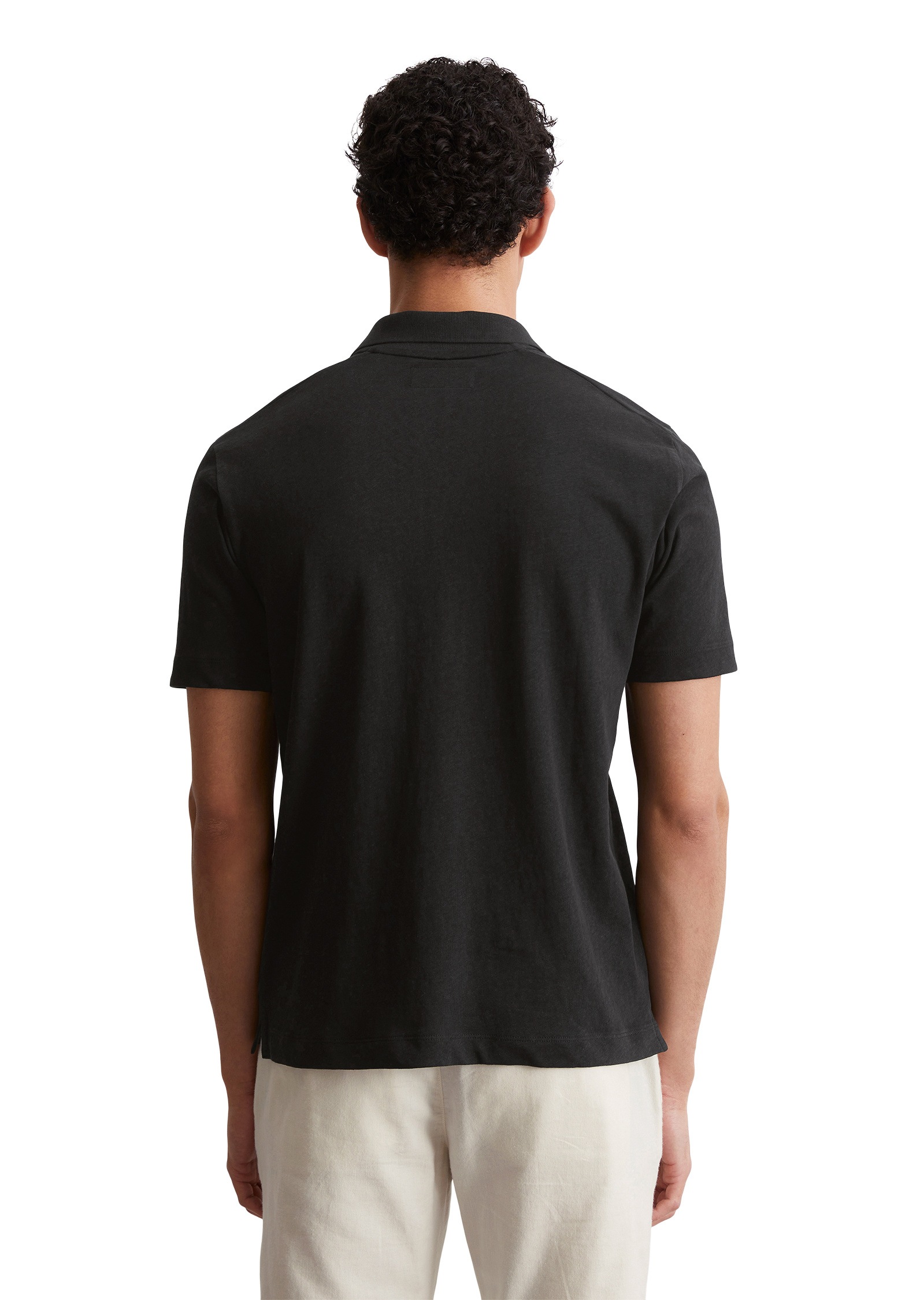 Marc O'Polo Poloshirt »aus Bio-Baumwolle und Leinen«