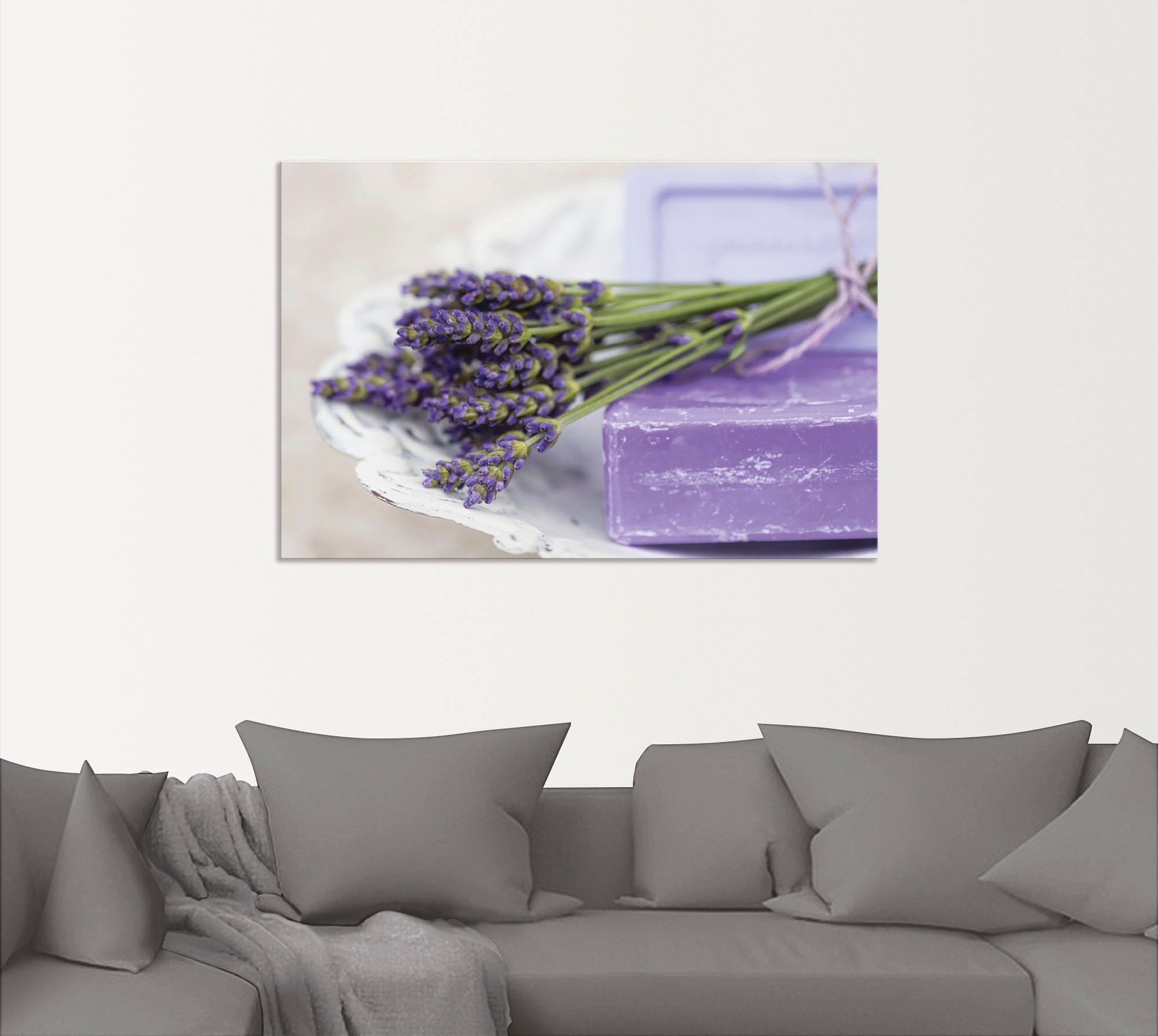 Artland Wandbild »Französisches Stillleben mit Lavendel«, Arrangements, (1 St.), als Alubild, Outdoorbild, Leinwandbild, Poster in verschied. Größen