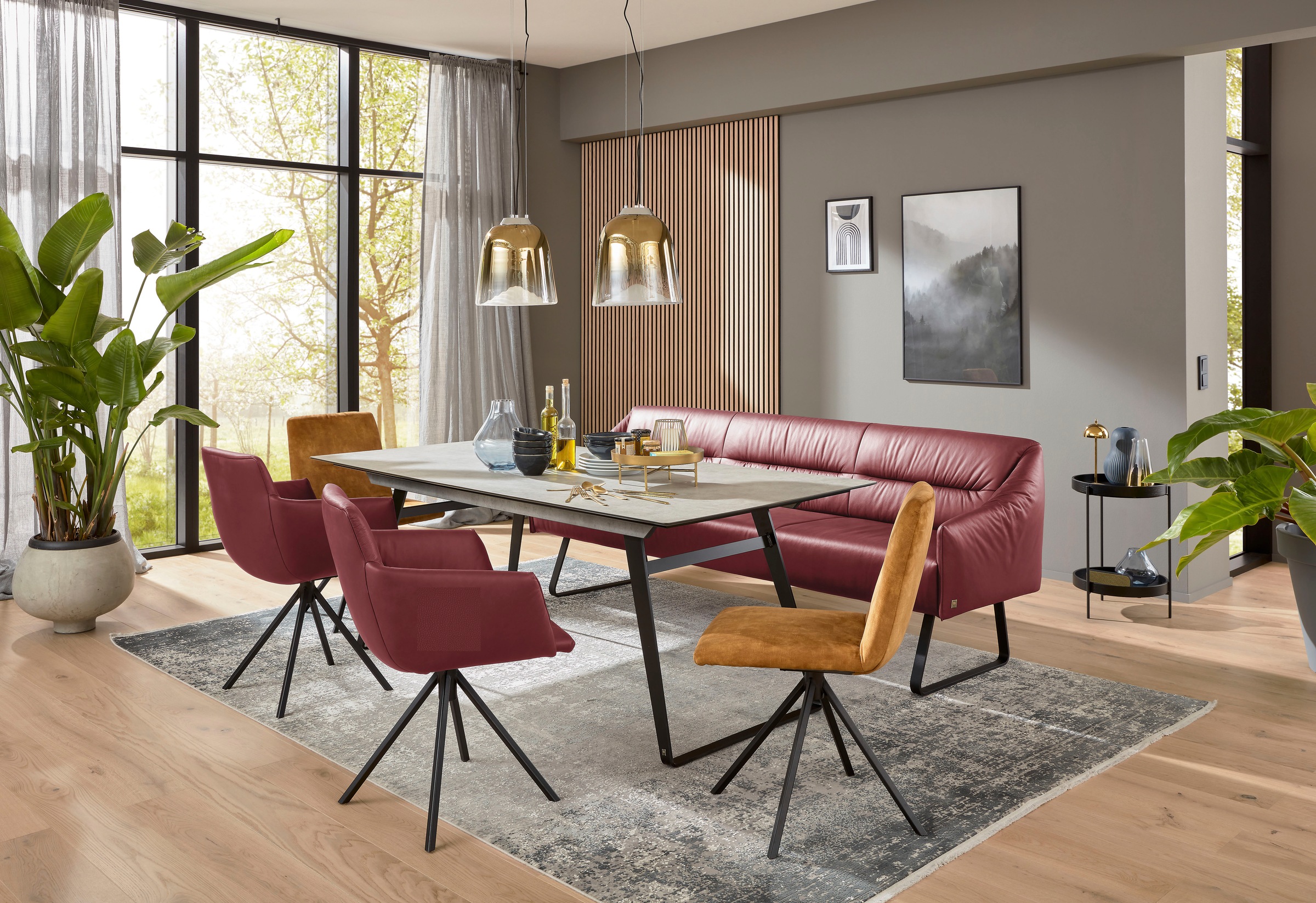 Musterring Essbank "JustB SP500" 1 Stk. tlg. Metallkufe schwarz, verschiede günstig online kaufen