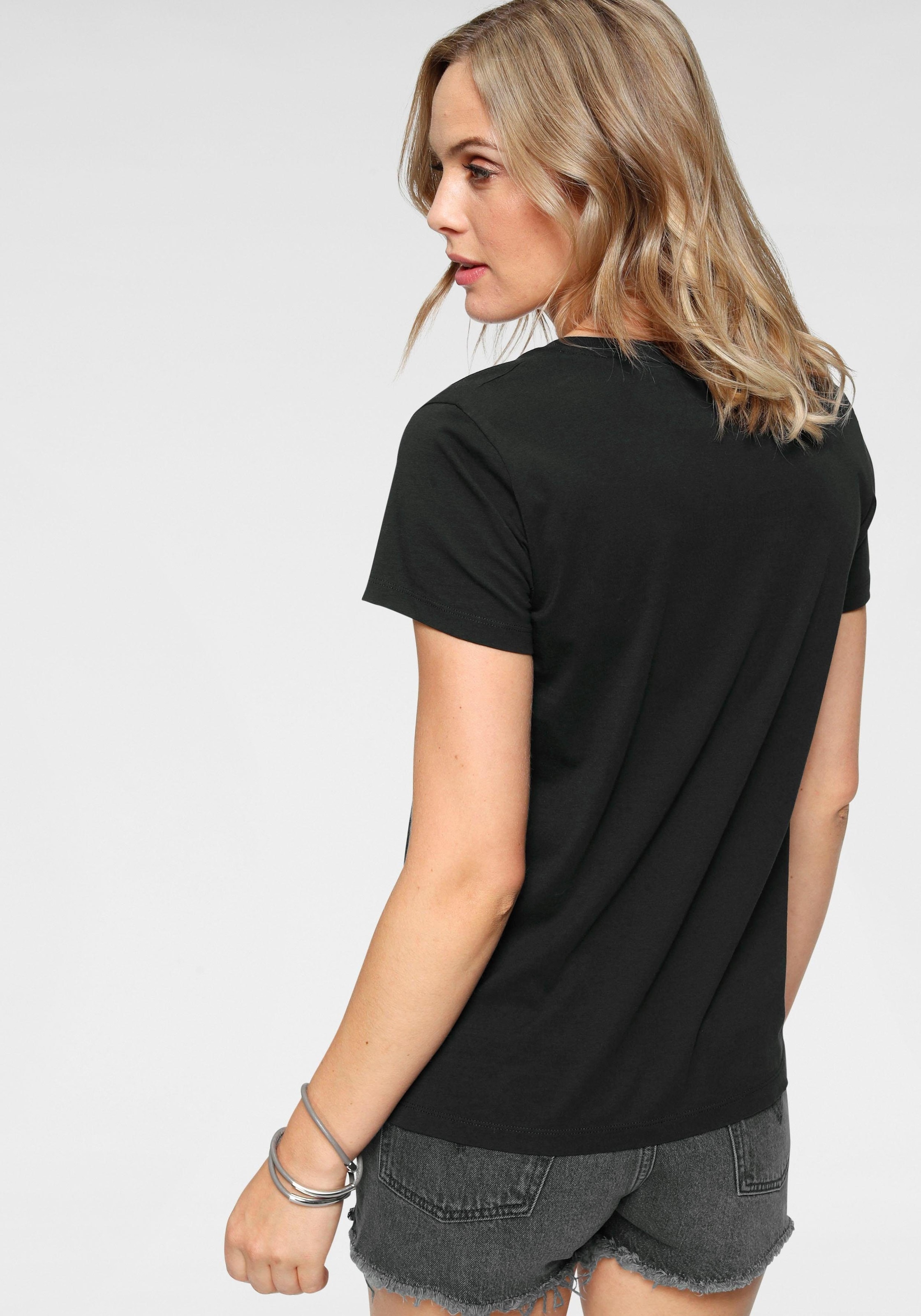 Levi's® V-Shirt Perfect Tee mit kleinem Batwing- Logo günstig online kaufen