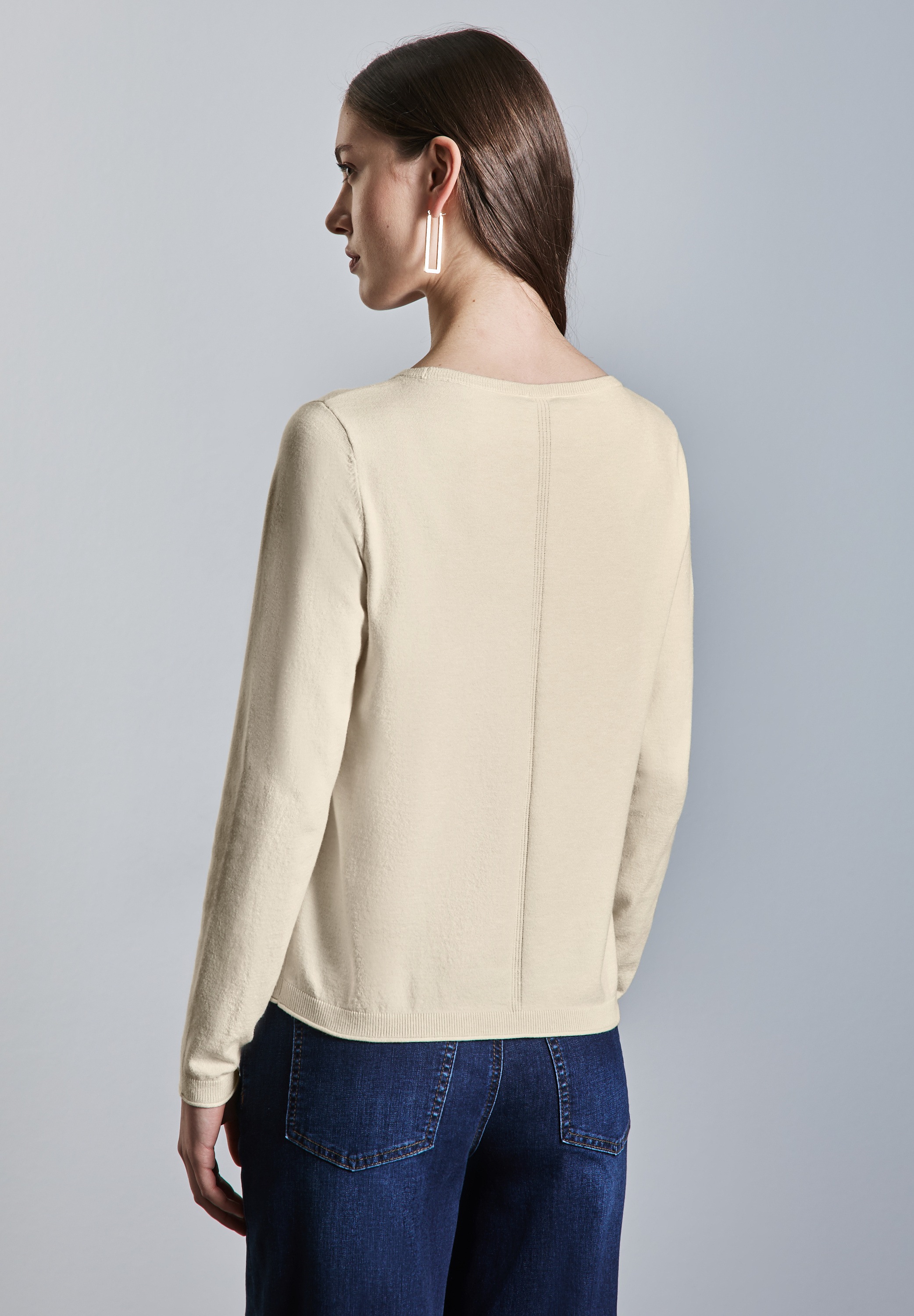STREET ONE Strickpullover, mit U-Boot-Ausschnitt