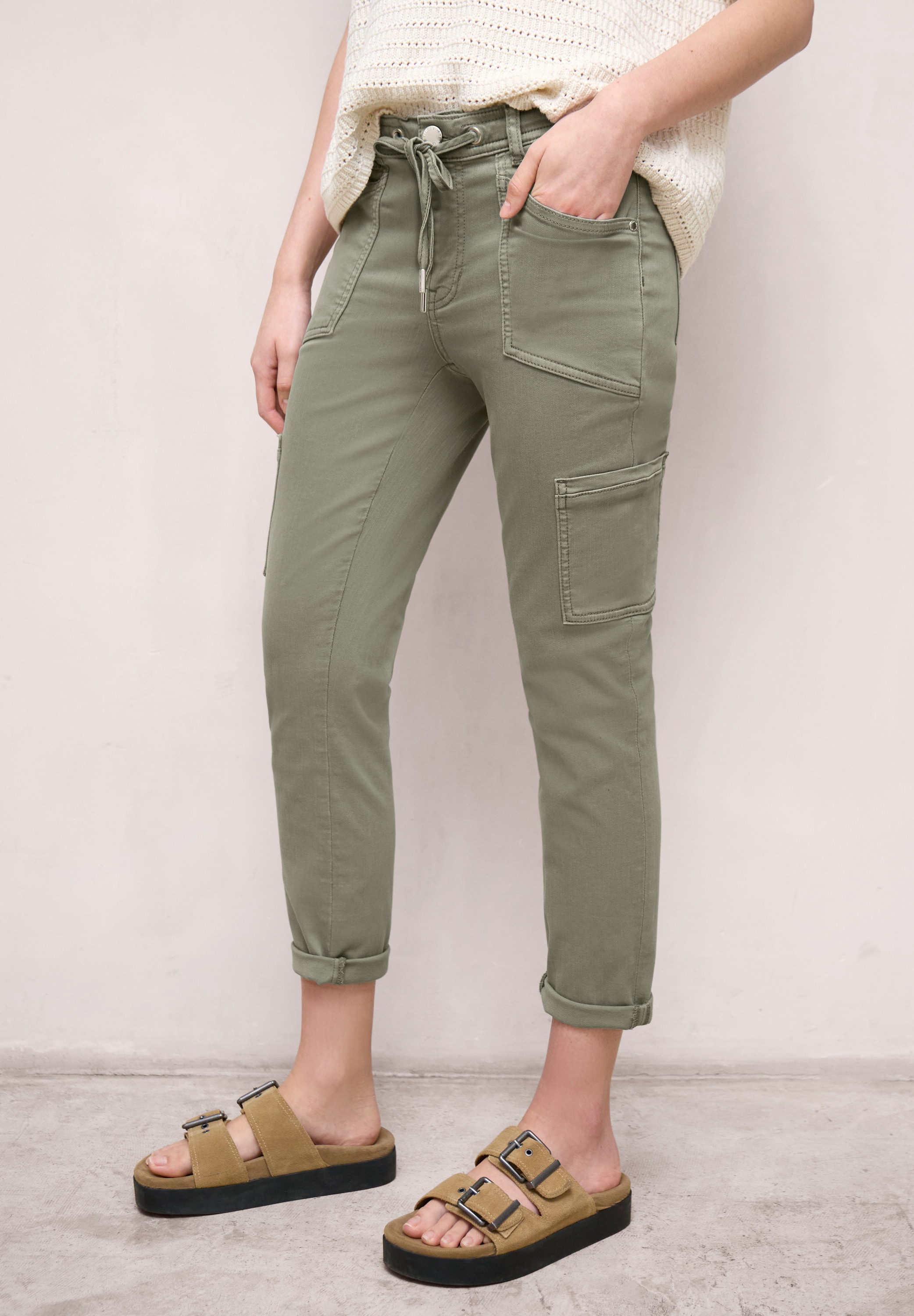 STREET ONE STUDIO Cargohose  Middle Waist