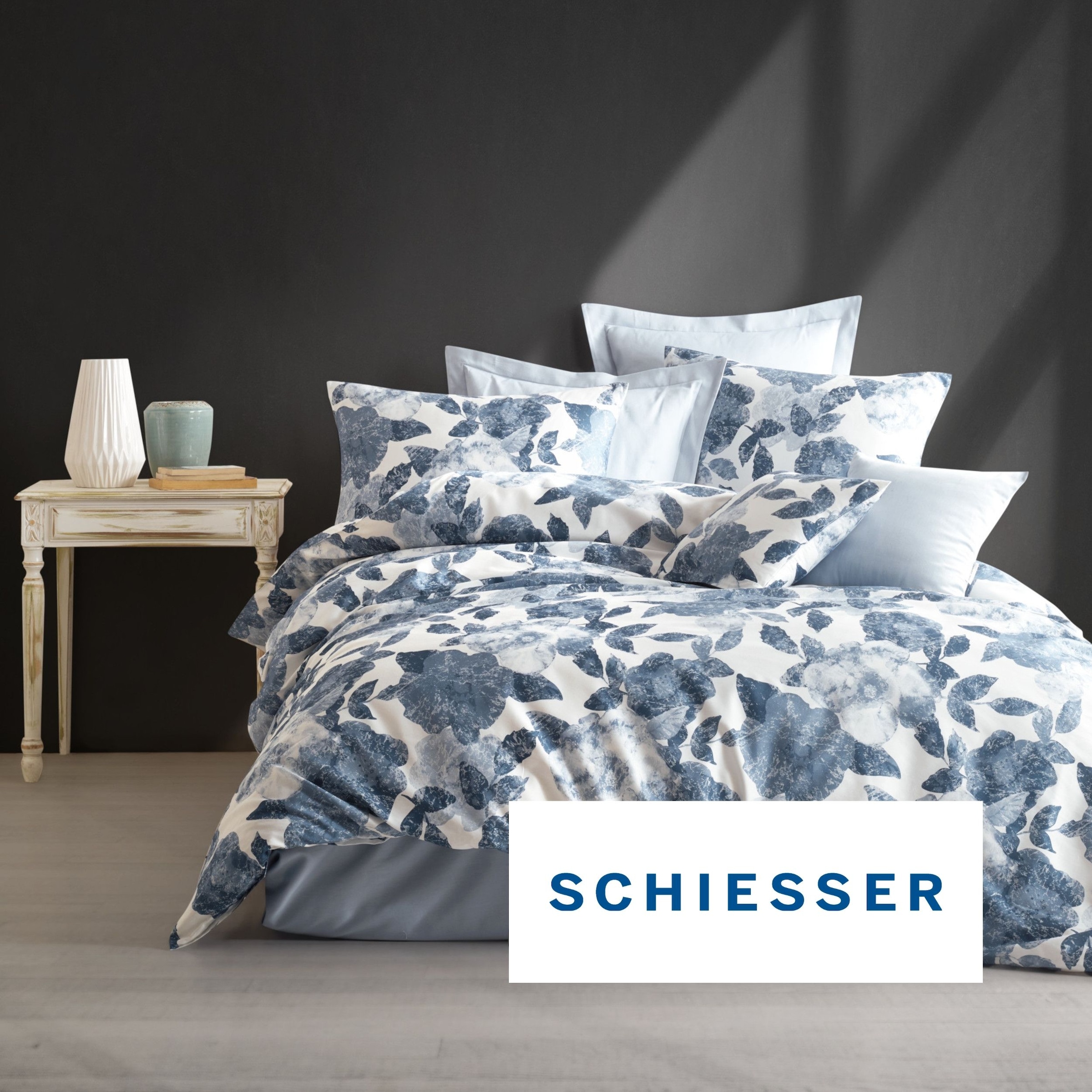 Schiesser Wendebettwäsche »Elisa aus weicher Baumwolle mit hübschen Blumenmotiv« 2 Stk. OEKO-TEX® MADE IN GREEN
