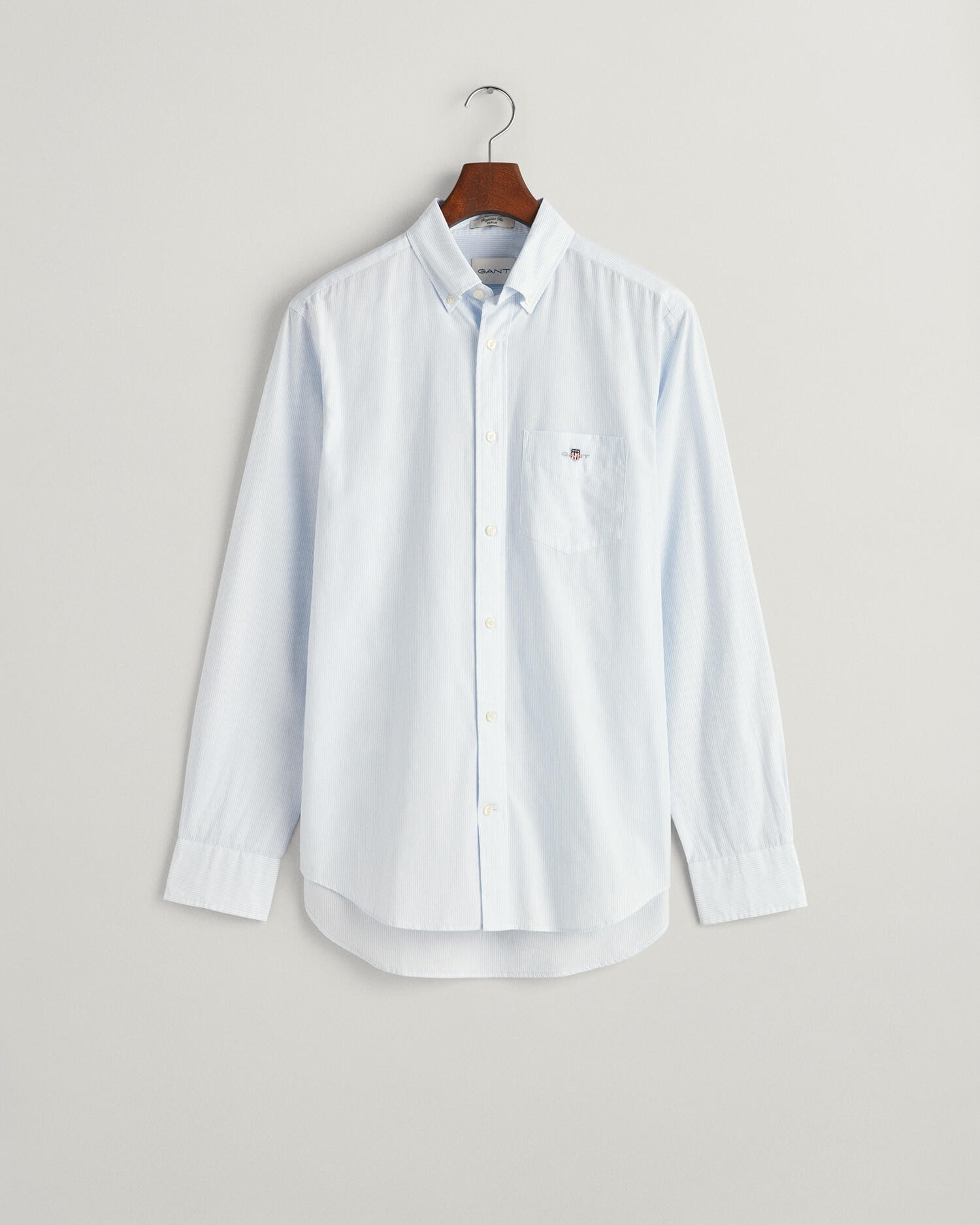 Gant Langarmhemd »REG POPLIN BANKER SHIRT«, Banker Stripe Popeline, leichte Baumwolle