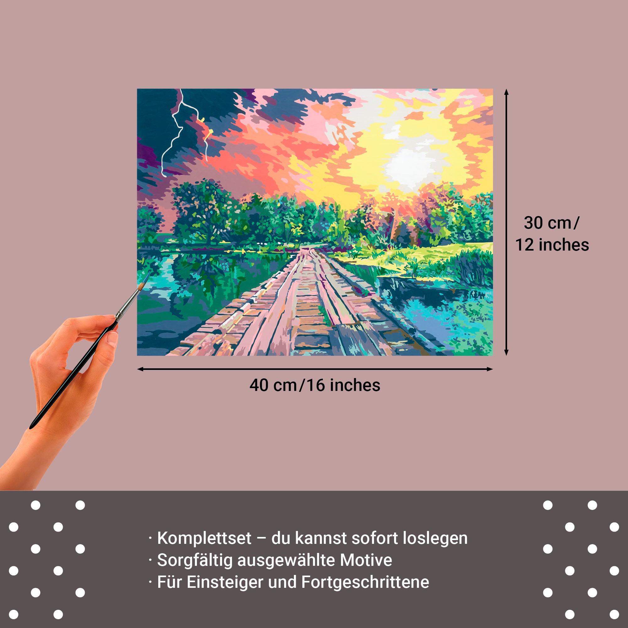 Ravensburger Malen nach Zahlen »CreArt, Leinwand Magisches Licht«, Made in Europe