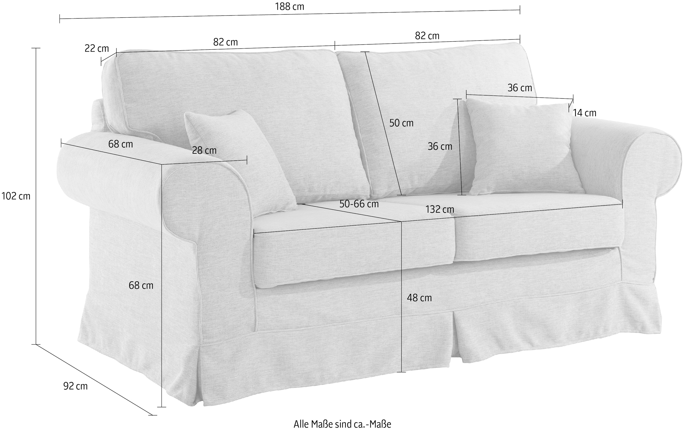 mit kaufen in »Shadmoor«, oder | affaire uni Hussenoptik, BAUR 2-Sitzer Home Blumendruck