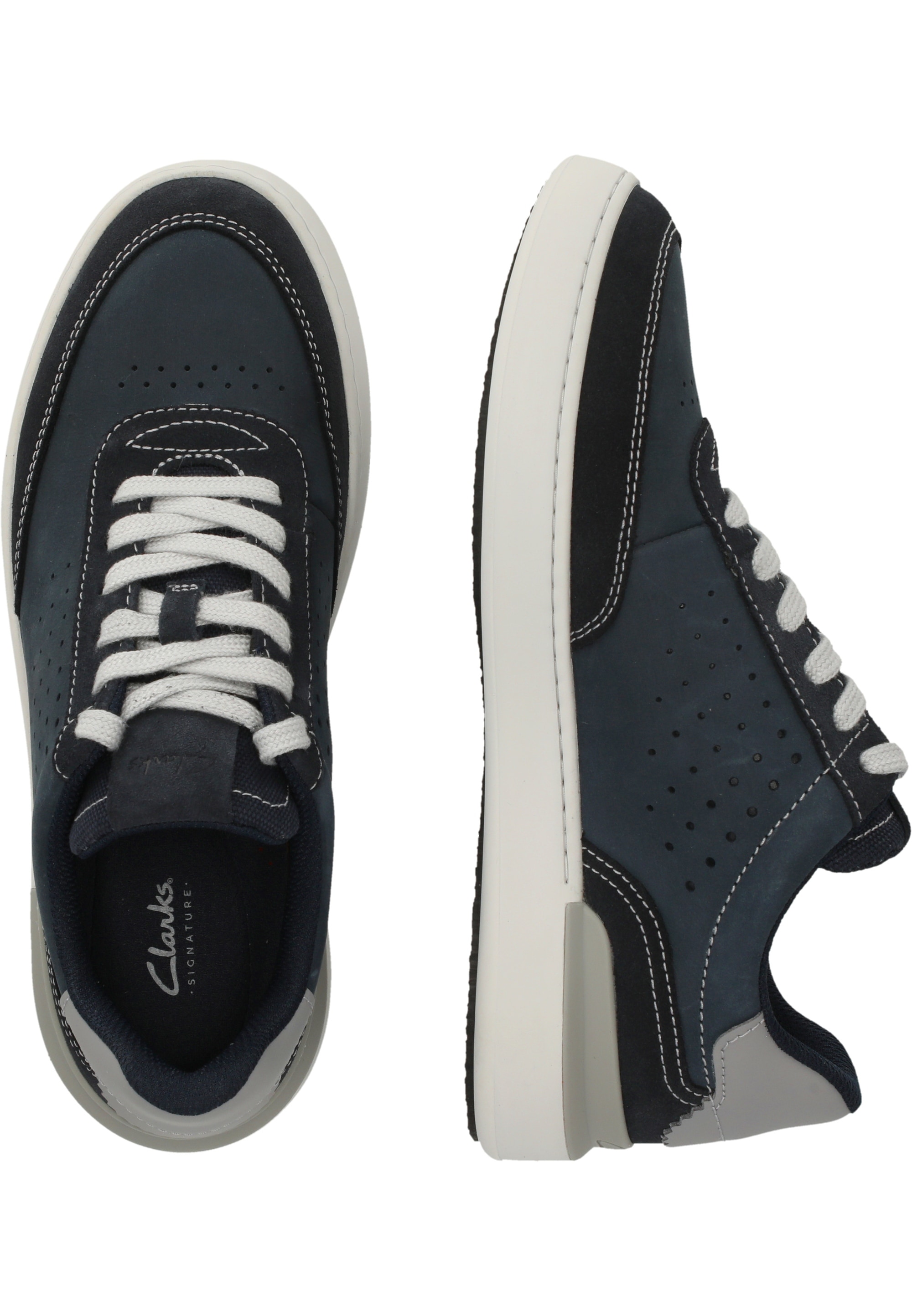 Clarks Sneaker »Courtlite«, mit federndem Fußbett
