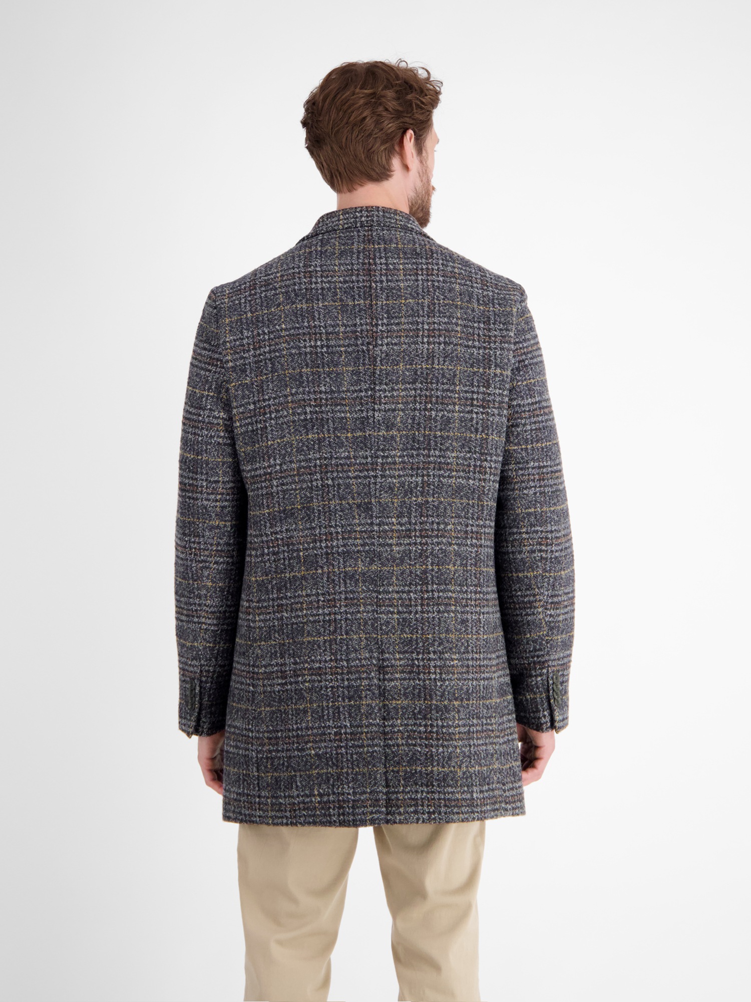 LERROS Wollmantel "LERROS Herren-Mantel, kariert" günstig online kaufen