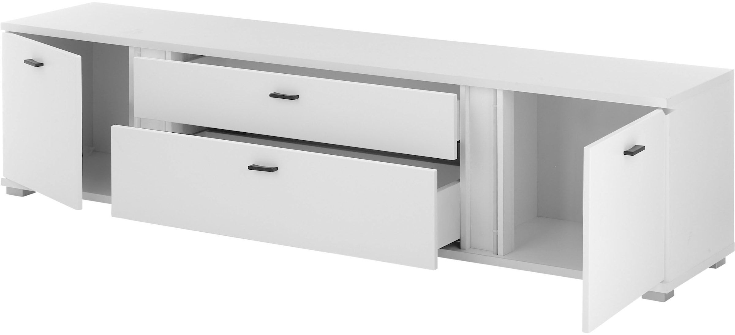 INOSIGN Lowboard »LONG ISLAND«, (1 St.), in moderner Trendfarbe,inklusive senkrechter Beleuchtung,Breite 200 cm