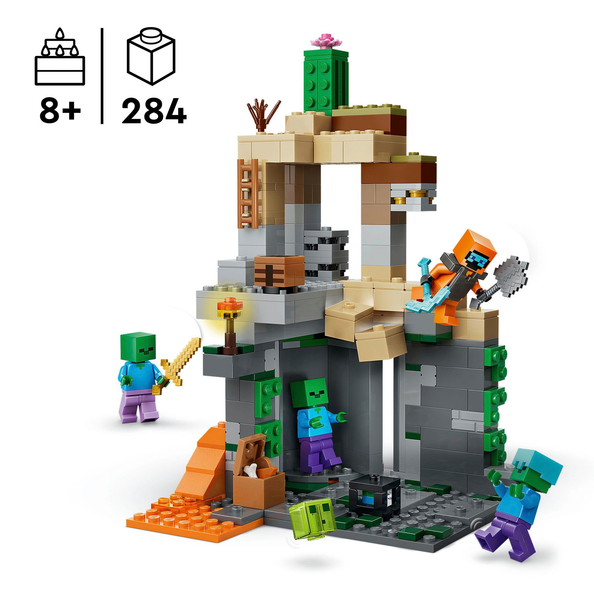 LEGO® Konstruktionsspielsteine »Zombieverlies (21587), LEGO Minecraft« Made in Europe
