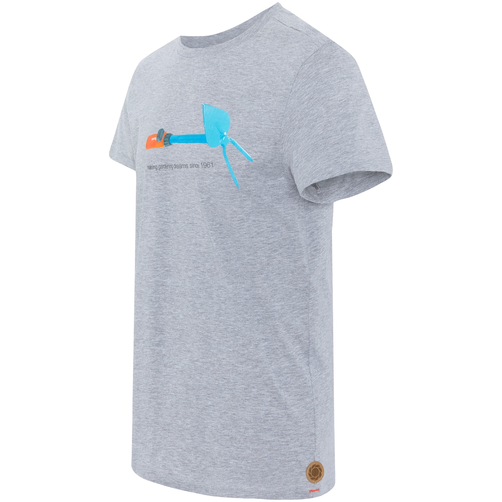 GARDENA T-Shirt »Light Grey Melange« mit Aufdruck