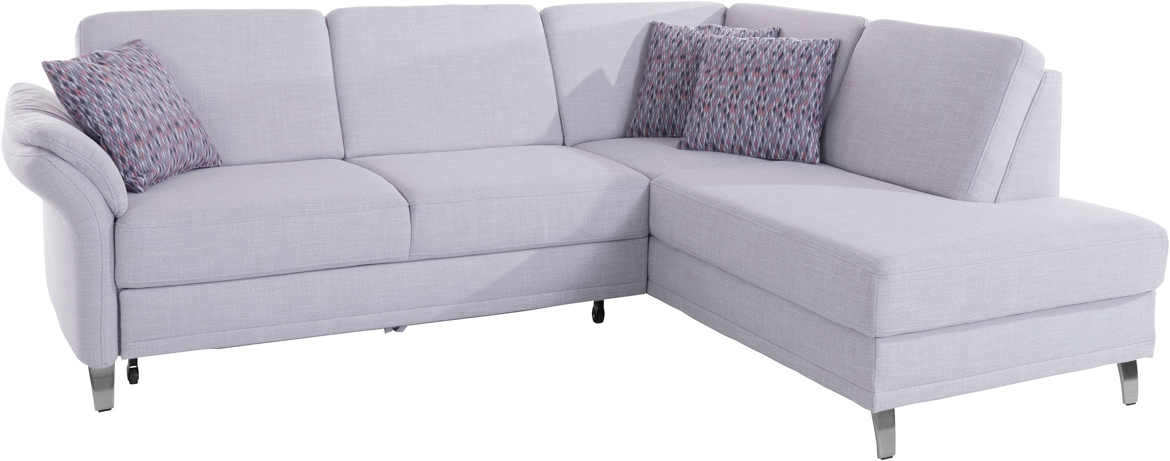 sit&more Ecksofa »Clio L-Form«, wahlweise mit Bettfunktion und Bettkasten, inklusive Federkern