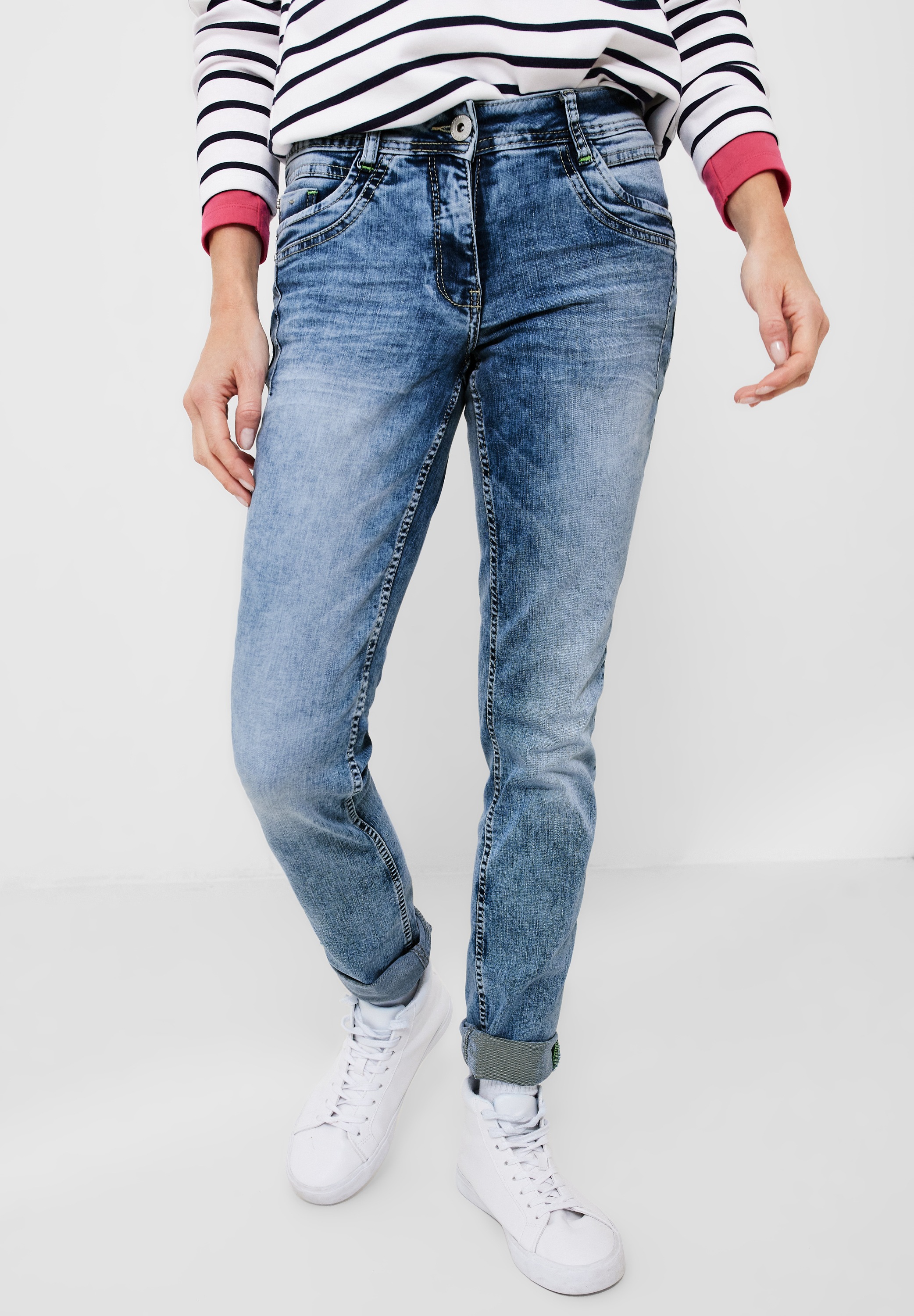 Cecil Slim-fit-Jeans, Middle Waist