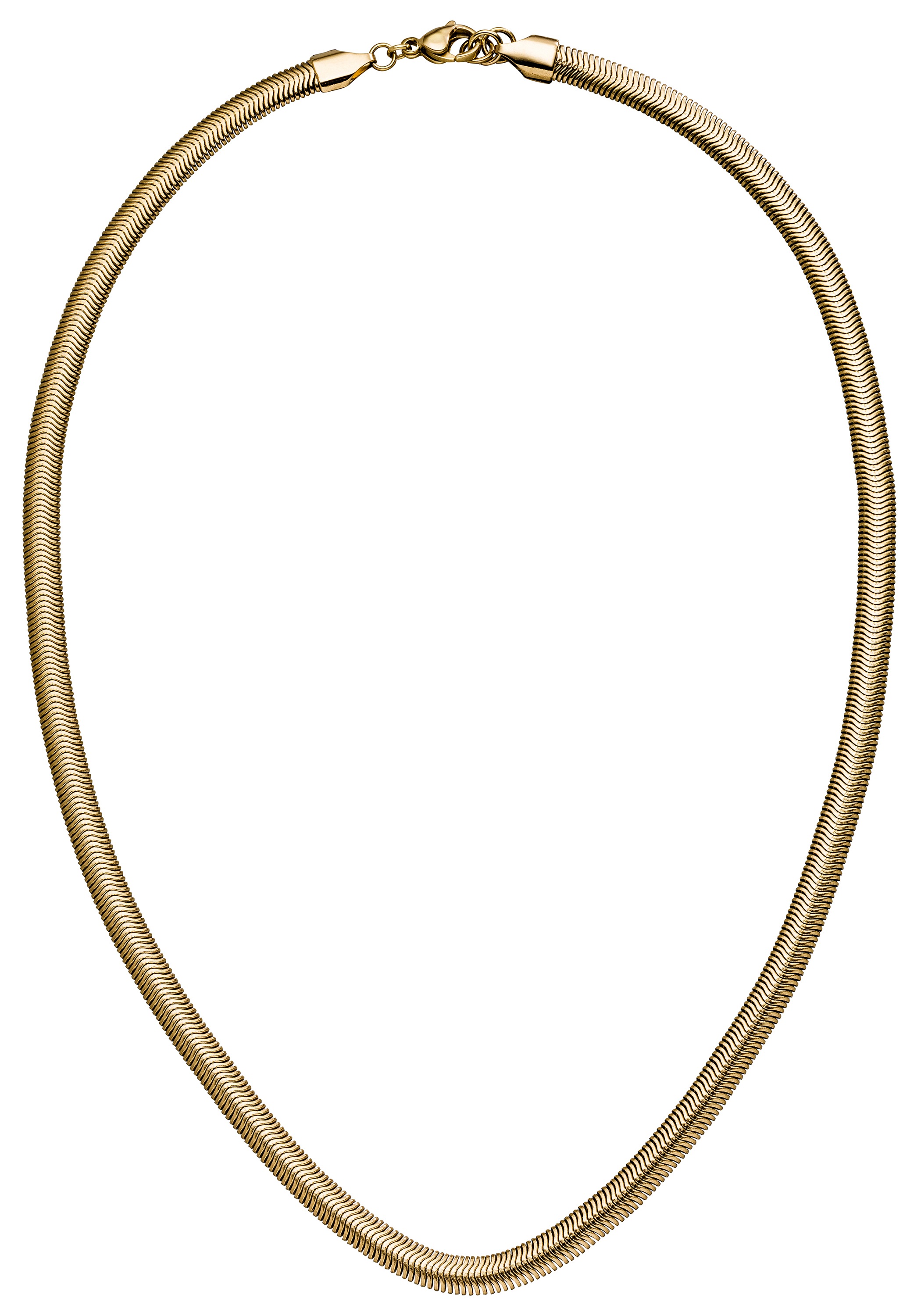 JOBO Kette ohne Anhänger Edelstahl goldfarben 45 cm