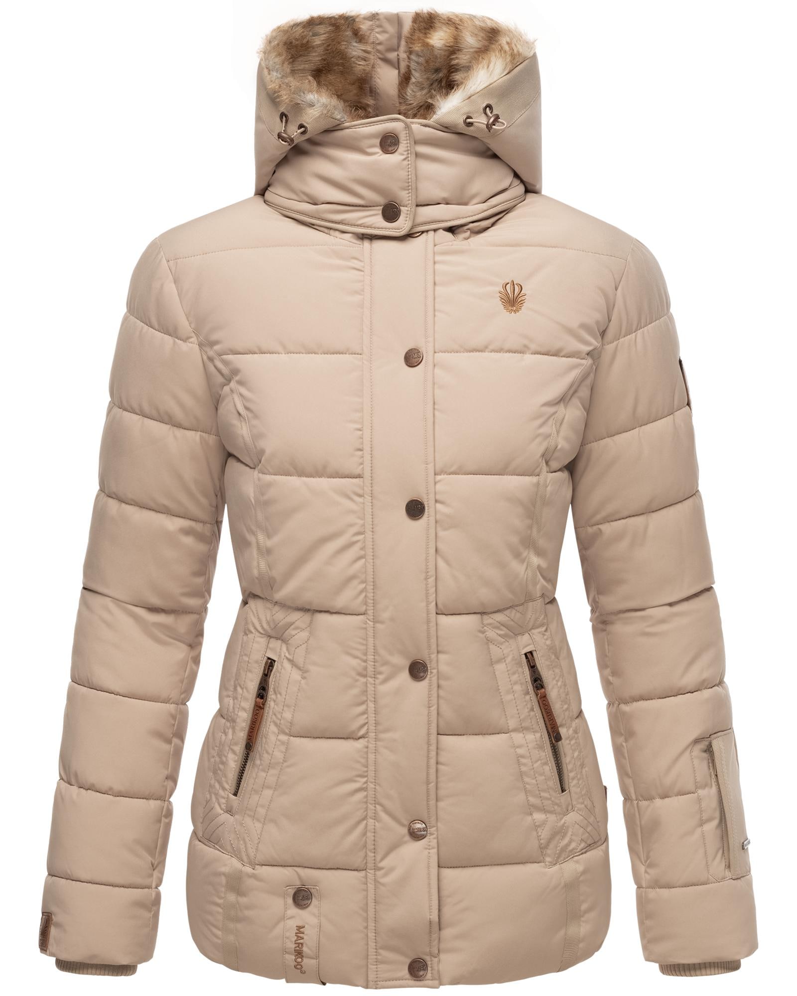 Marikoo Winterjacke »Nekoo«, mit Kapuze, stylische Damen Steppjacke mit großer Kapuze