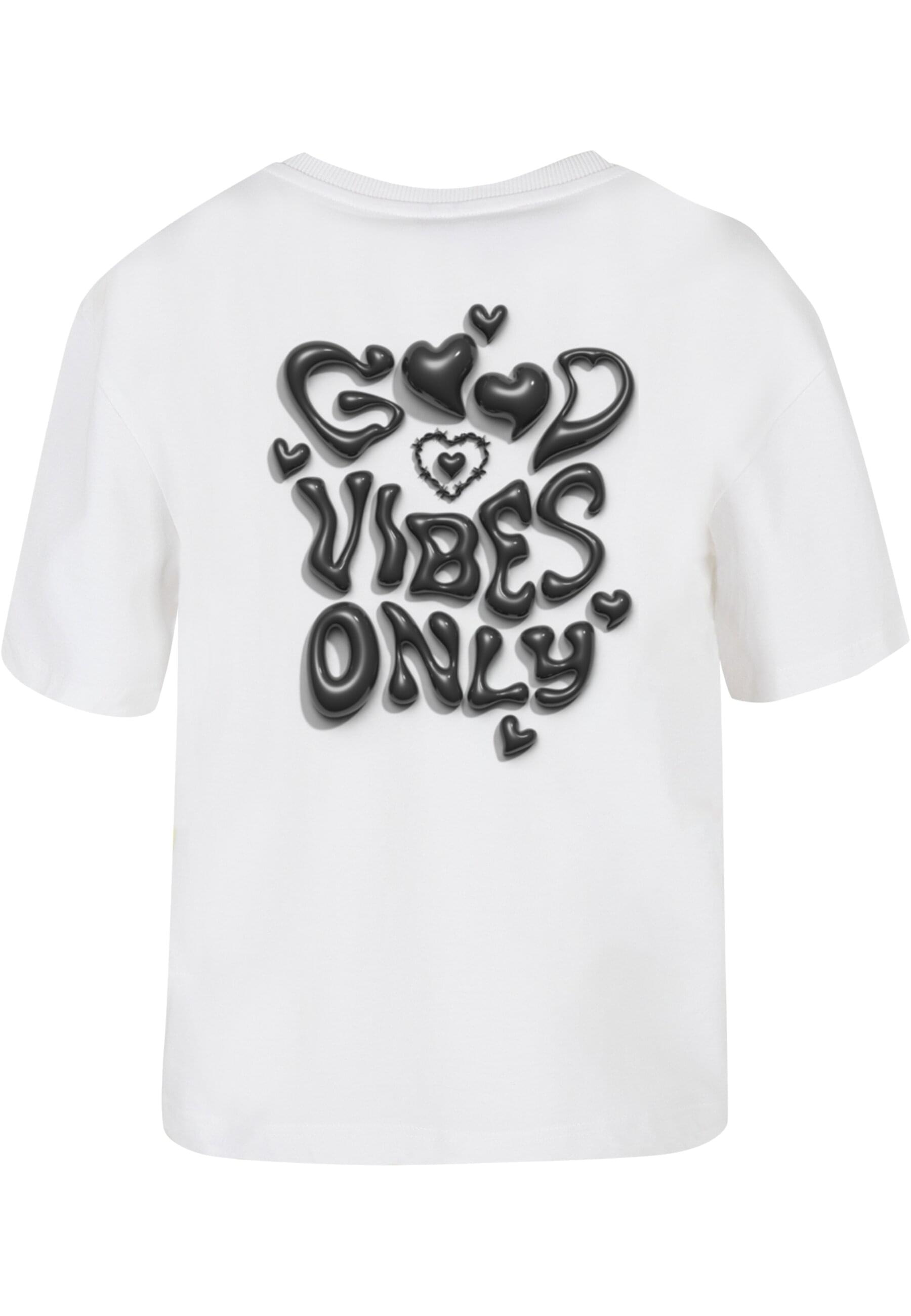 Miss Tee T-Shirt »Miss Tee Damen Good Vibes Only Heart Tee«, (1 tlg.)