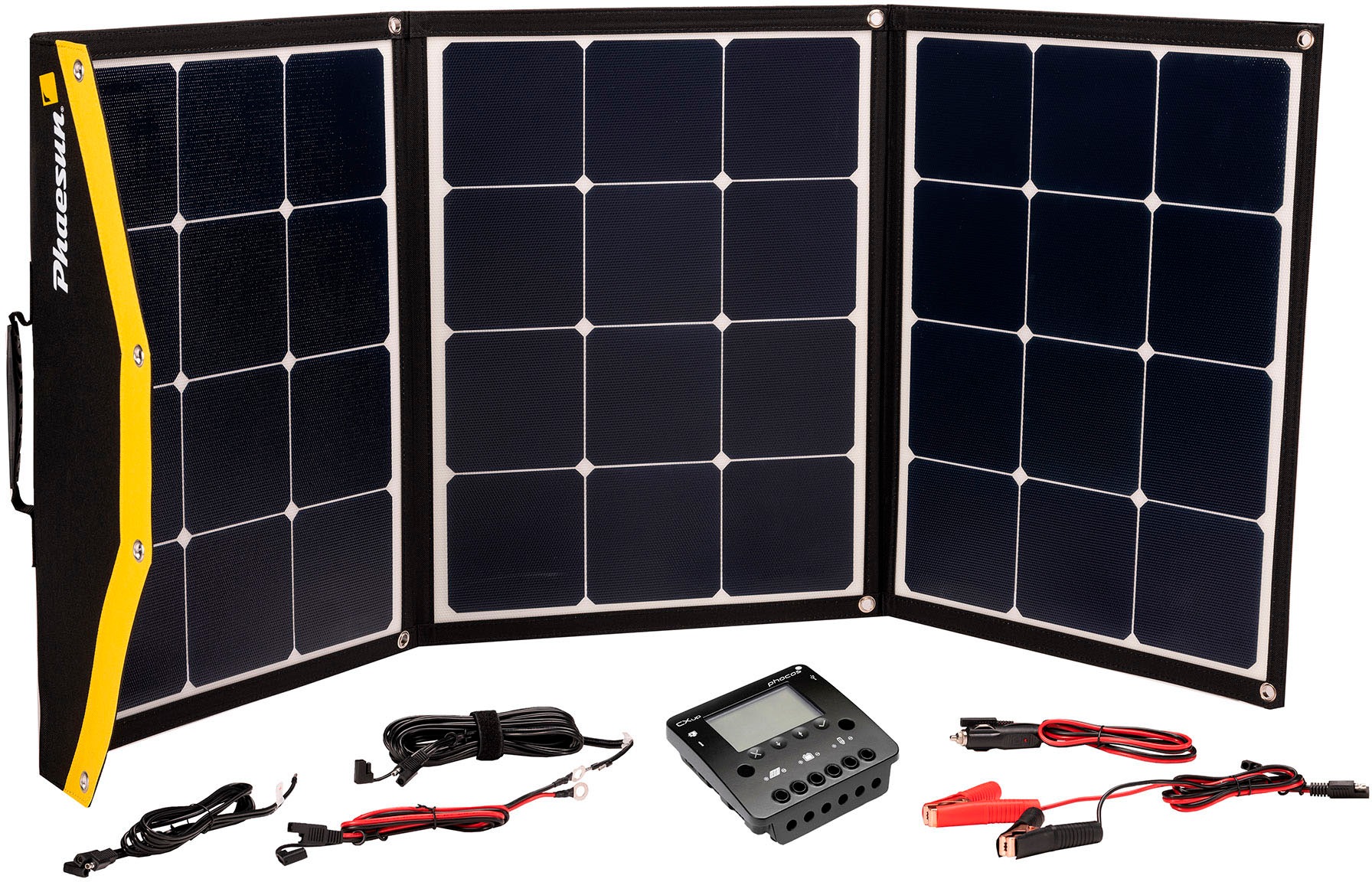 PHAESUN Solarmodul "»Module Kit Phaesun Fly Weight 135 Premium«", schwarz, Solarmodule