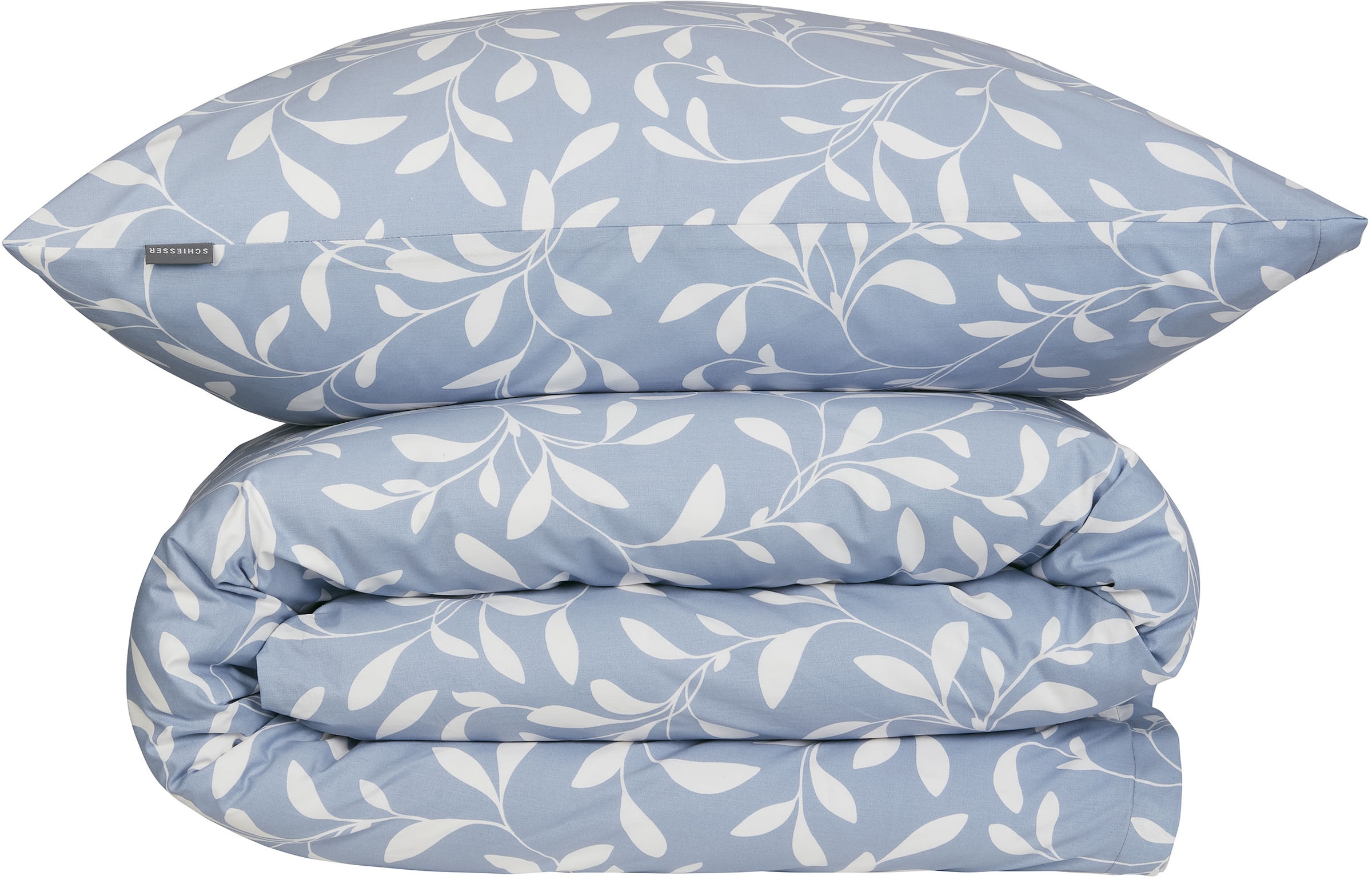 Schiesser Bettwäsche »Liliebeth aus weicher Baumwolle mit elegantem Blattmuster«, Made in Green