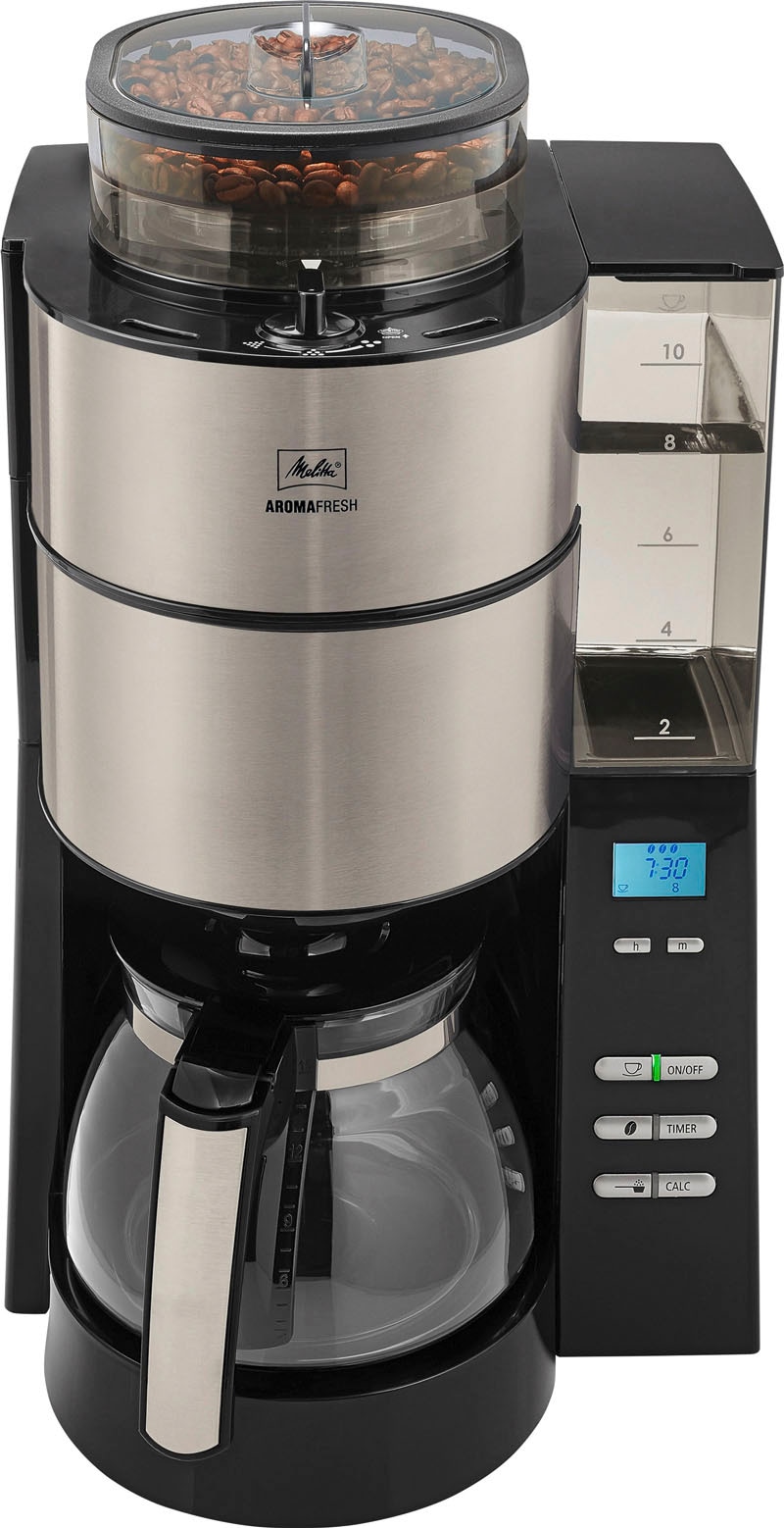 Melitta Kaffeemaschine mit Mahlwerk »AromaFresh 1021-01«, Papierfilter, 1x4