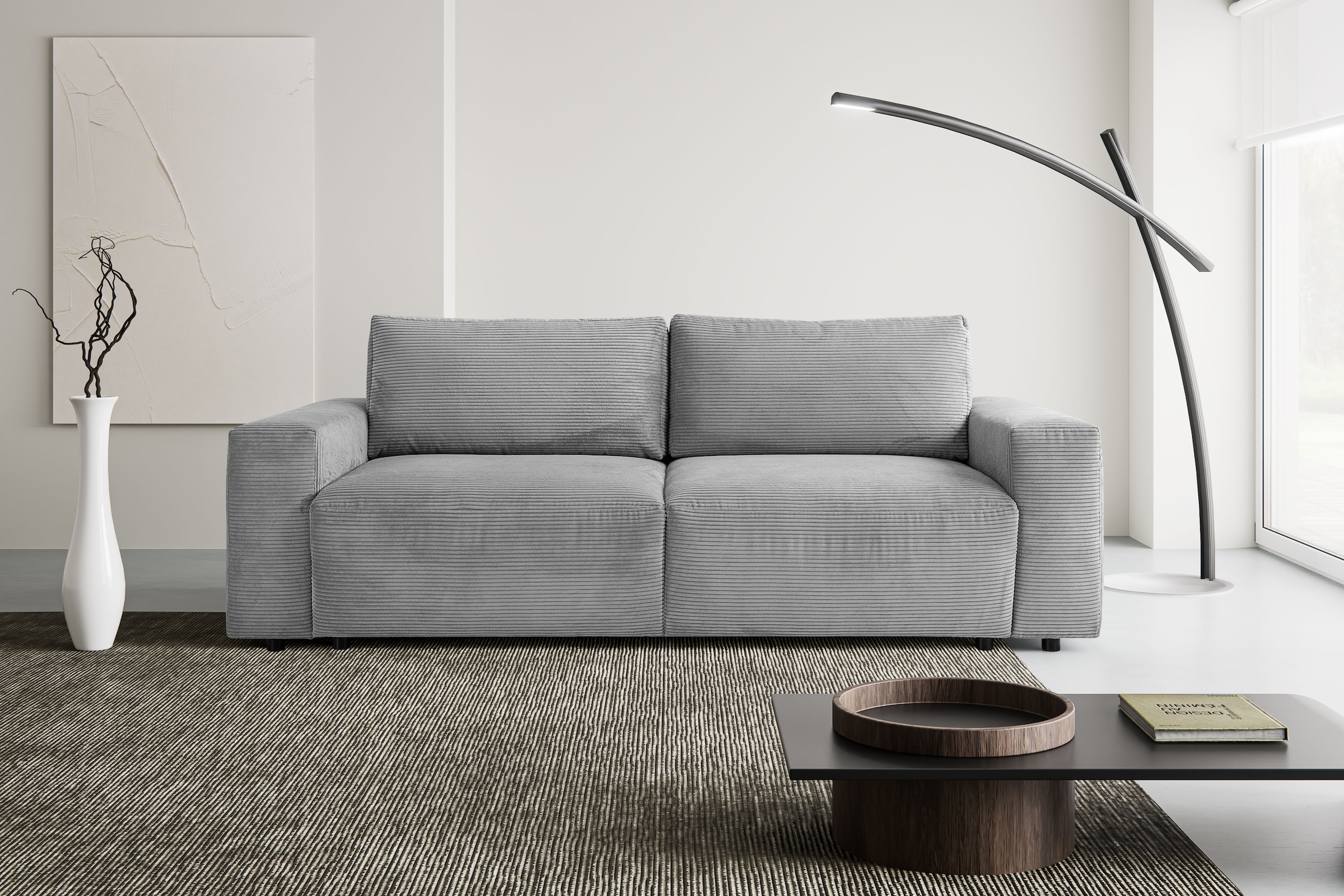 WERK2 Schlafsofa "Lima, inkl. Bettkasten, bequem, Mega Sofa: Breite 245 cm" günstig online kaufen