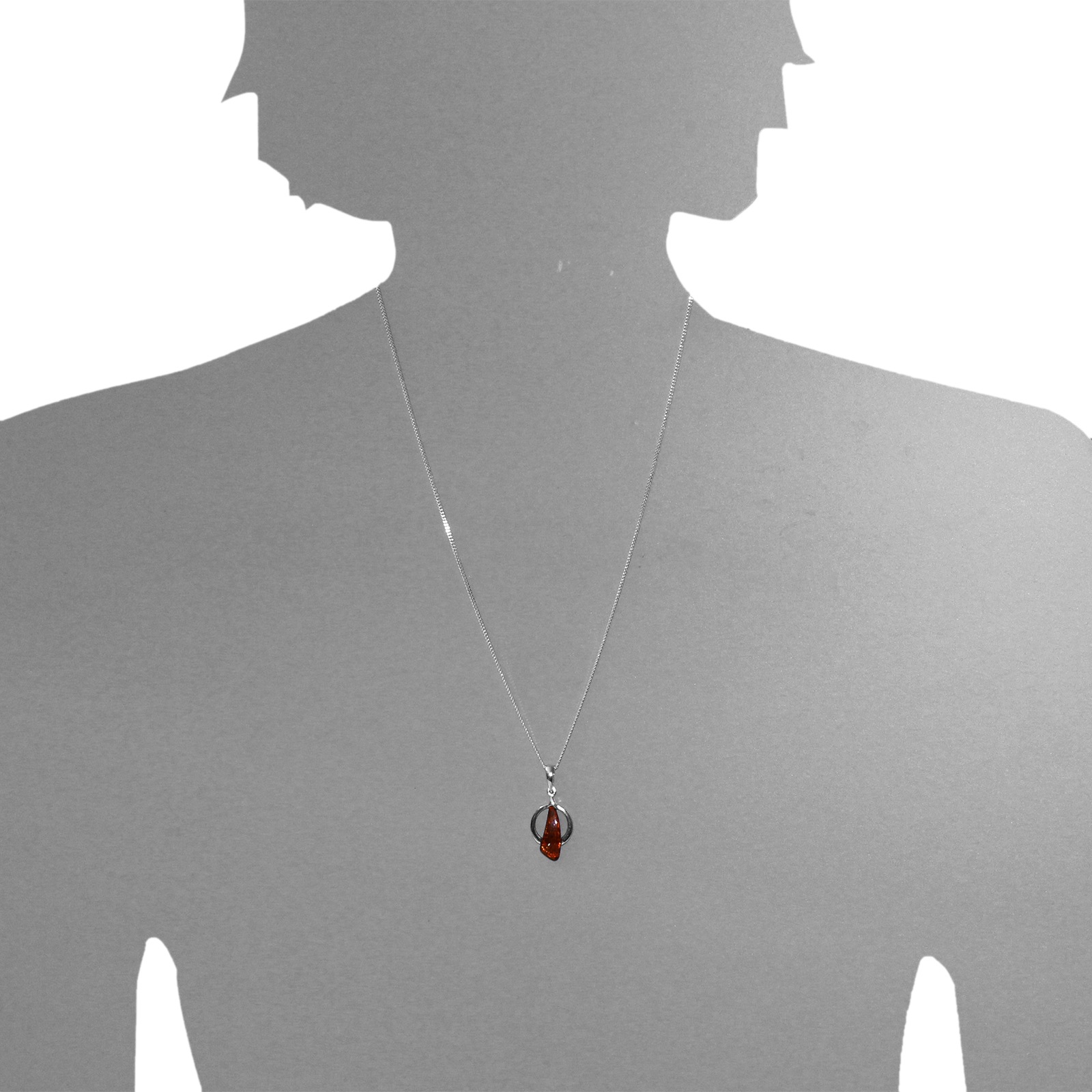 OSTSEE-SCHMUCK Kette mit Anhänger »- Trine - Silber 925/000 - Bernstein«