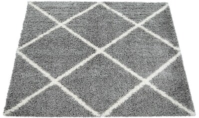 Paco Home Hochflor-Teppich »Kalmar 441«, rechteckig, 40 mm Höhe, Scandi Design, Rauten... kaufen