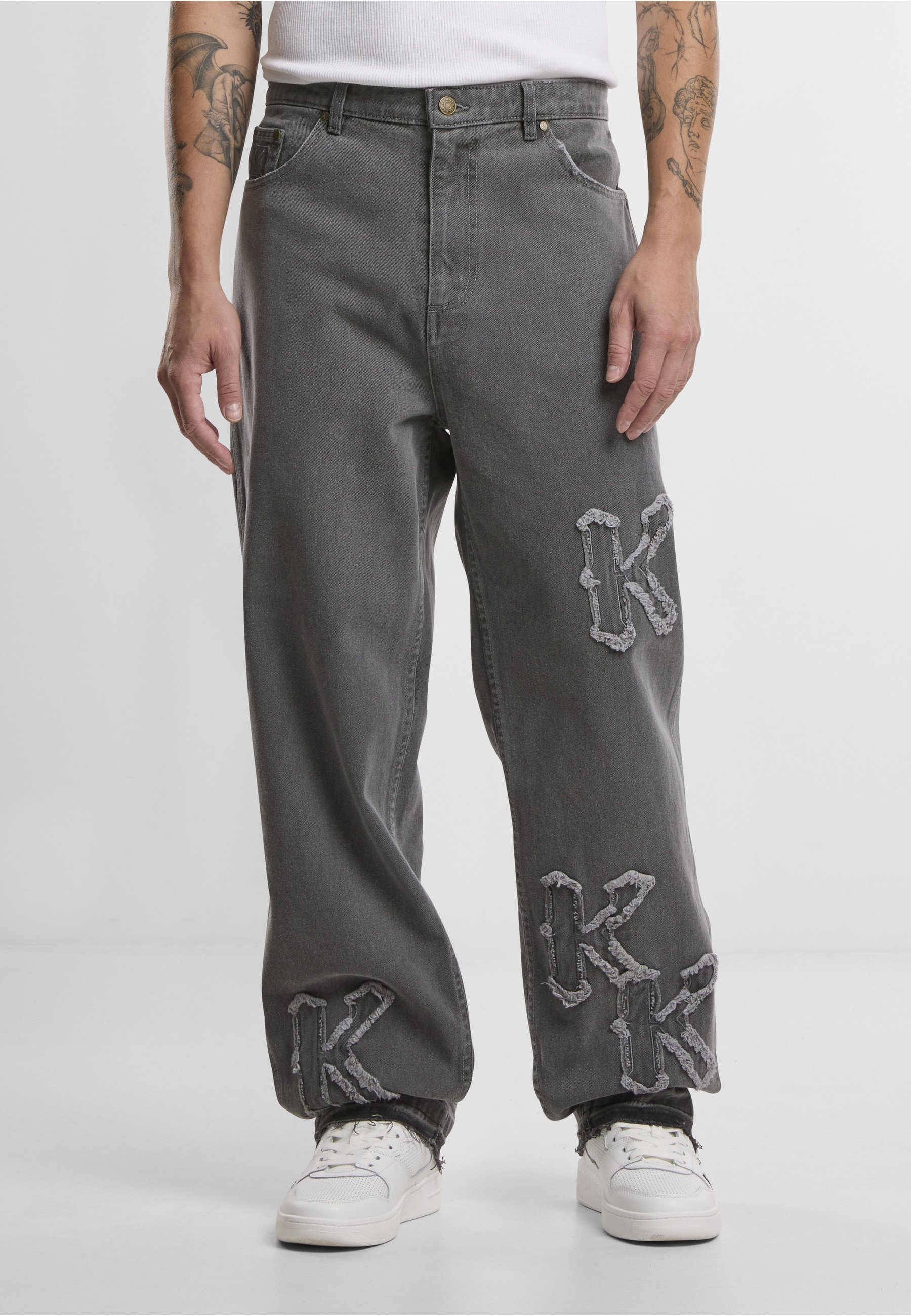 Karl Kani Bequeme Jeans »Karl Kani KK Patch Baggy Five Pocket Denim vintage«