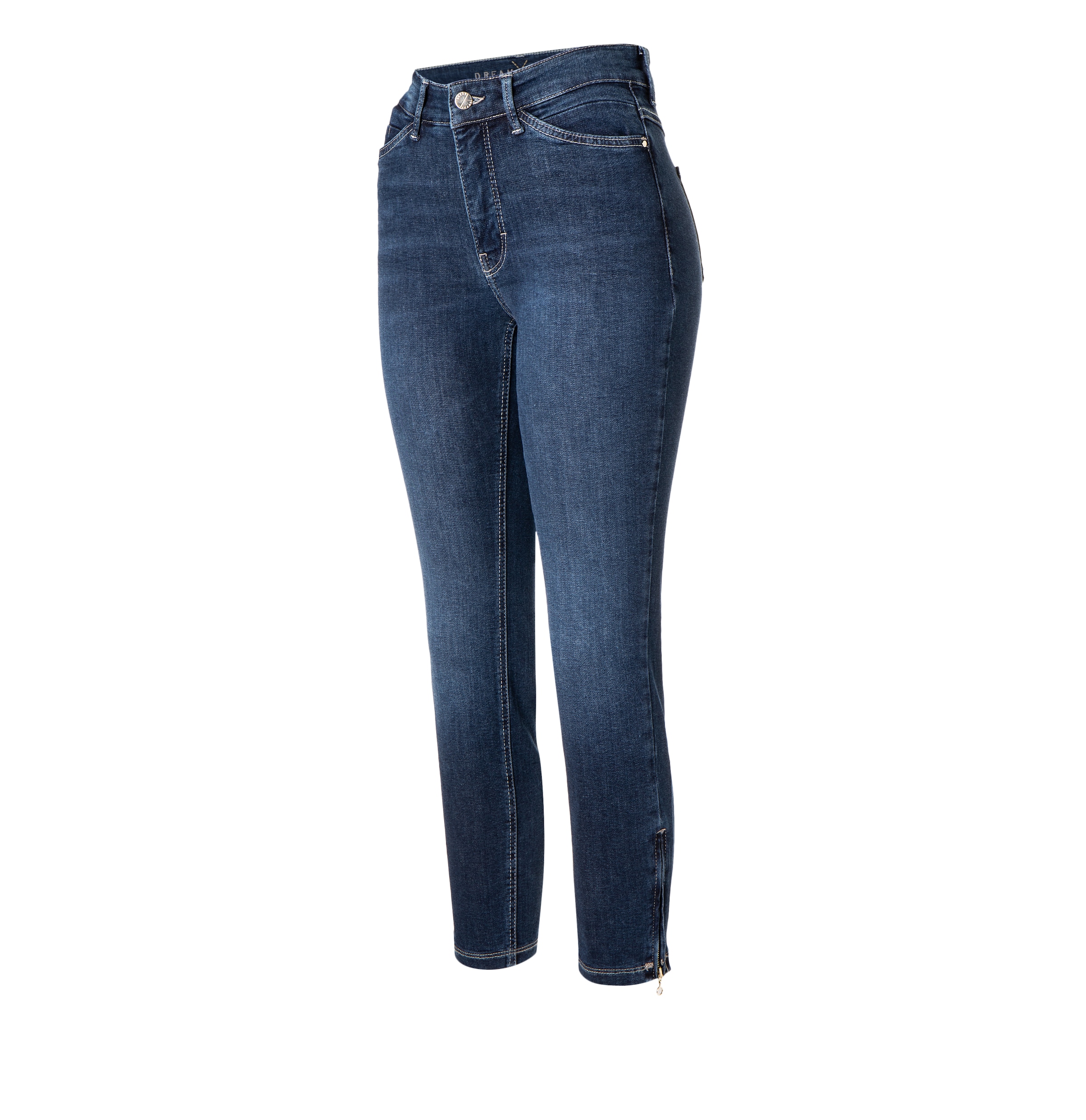 MAC 7/8-Jeans »Dream Chic«, verkürzte Form mit Reißverschluss